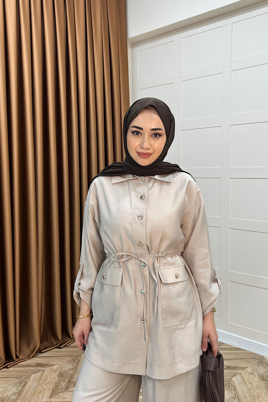 Aria Belden Bağlamalı İkili Takım Taş 3184-TAS