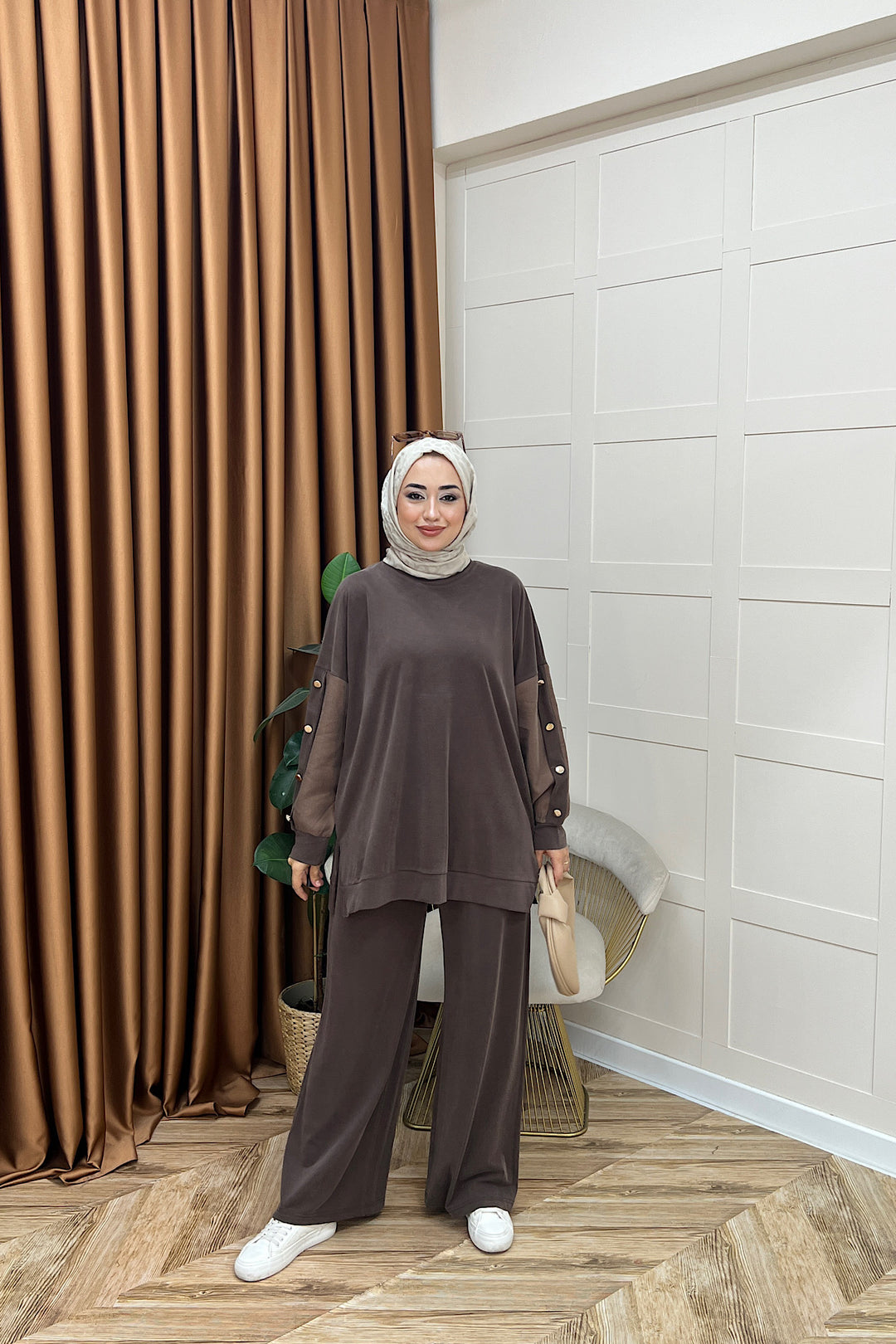 Alyssa İkili Takım Kahverengi 6352-KAHVERENGI