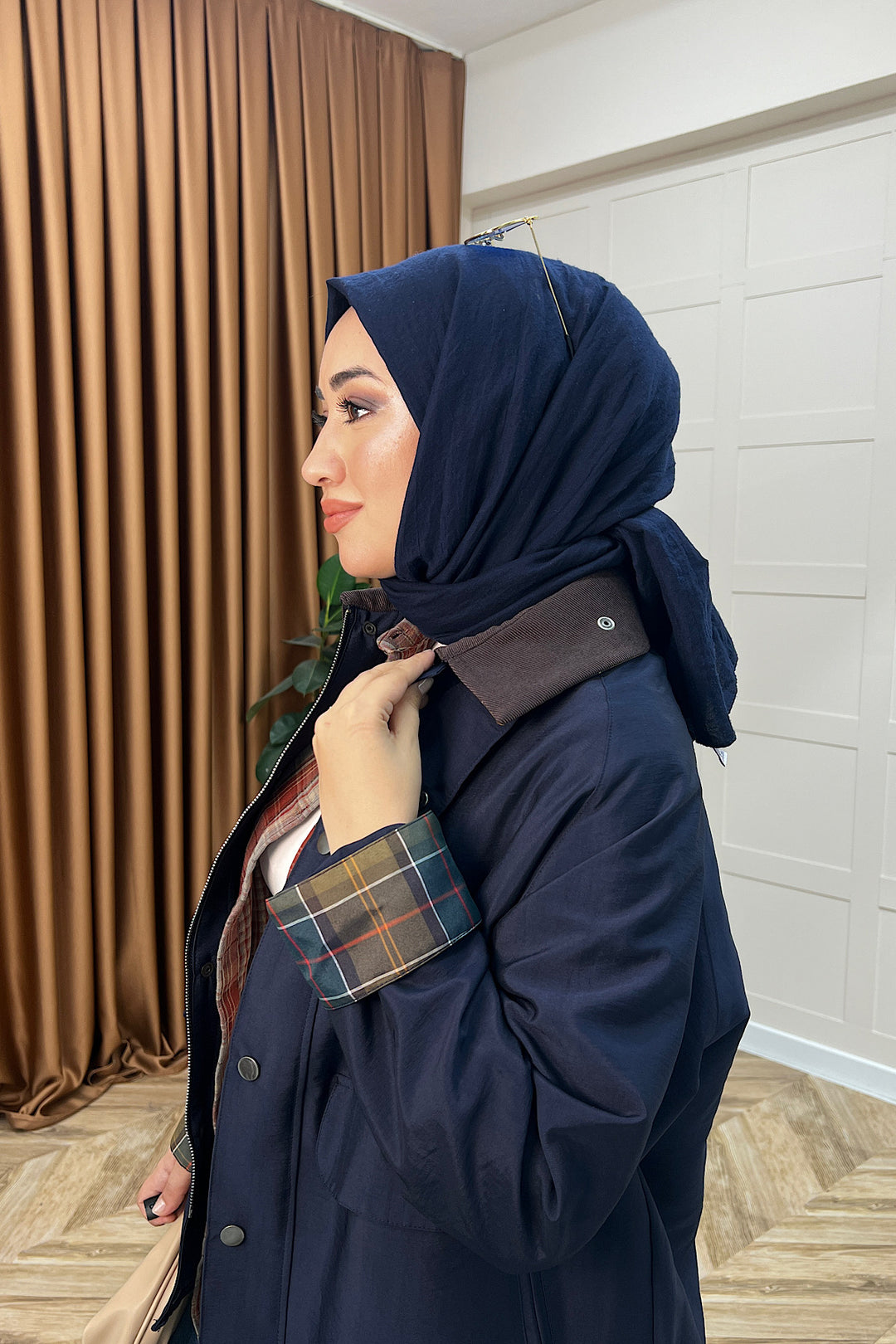 Lina Cep Detay Ceket Lacivert 8534-LACIVERT