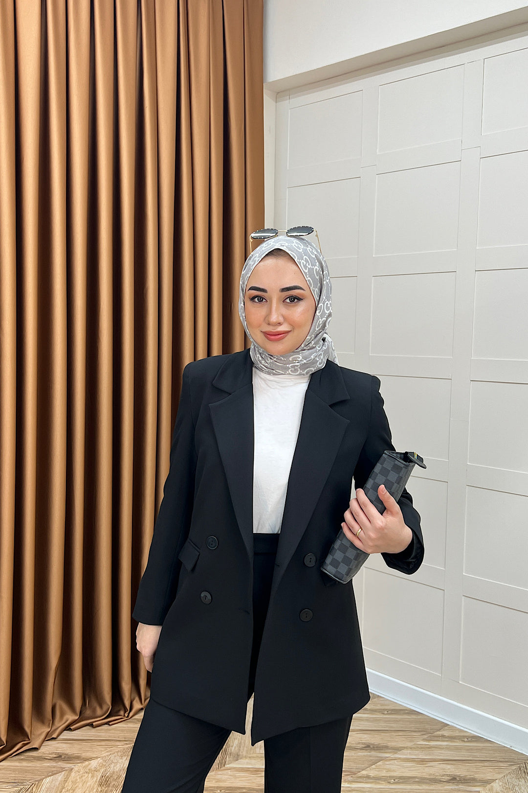 Dört Düğme Ceket Takım Siyah 6152-SIYAH