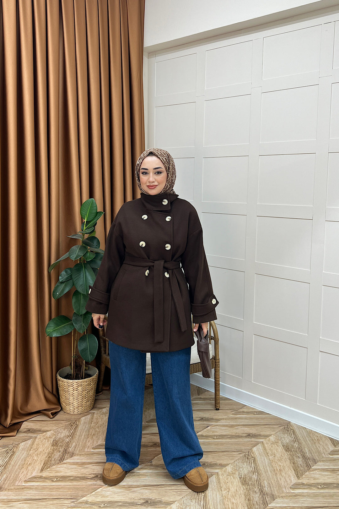 Berry Dik Yaka Kaban Kahverengi 5539-KAHVERENGI