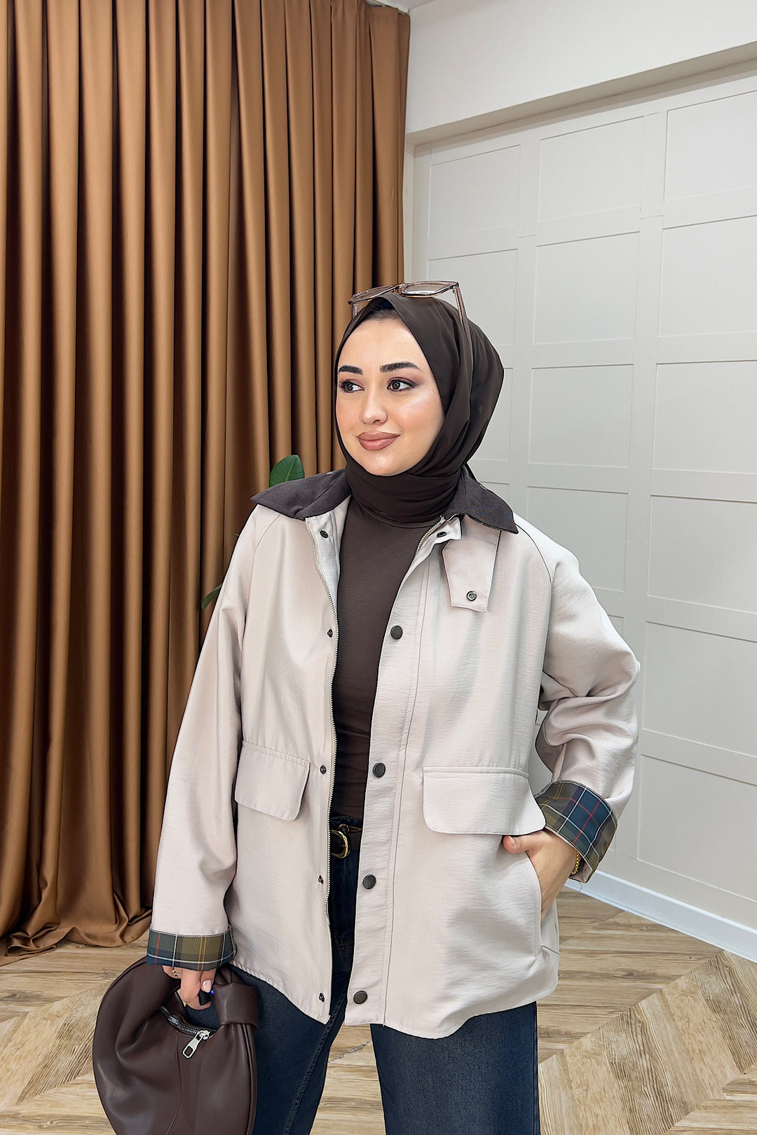 Lina Cep Detay Ceket Taş 8534-TAS