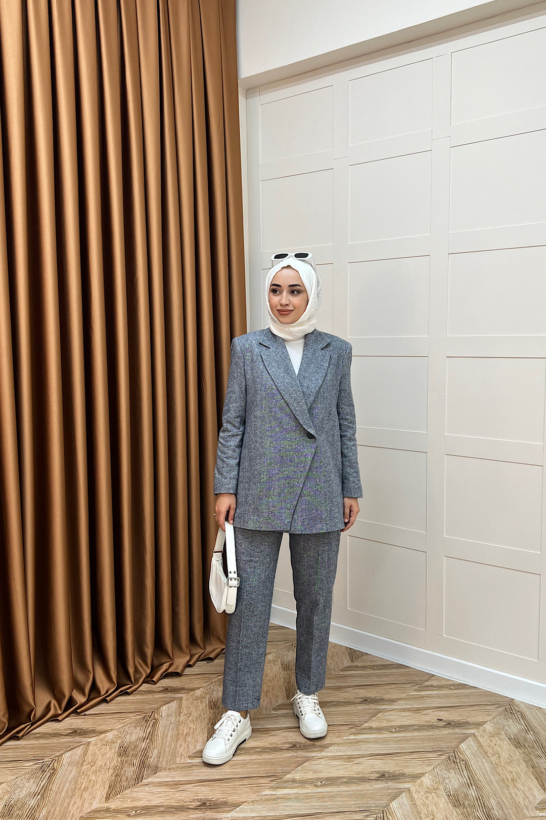 Minel Ceketli Takım Mavi 6203-MAVI