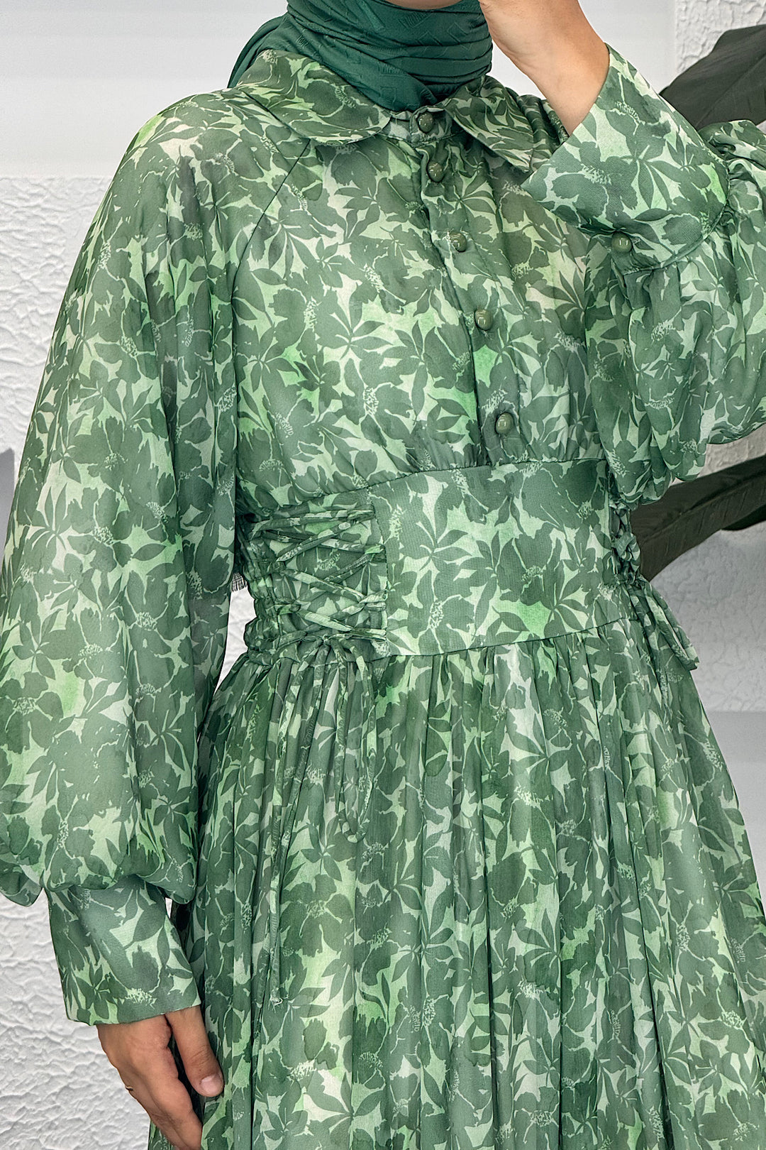 Versa Elbise Yeşil 9021-YESIL