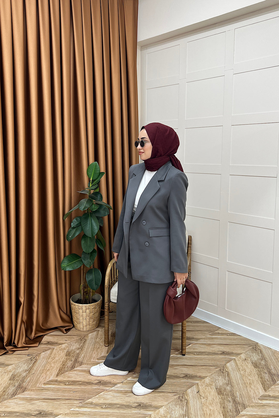 Dört Düğme Ceket Takım Antrasit 6152-ANTRASIT