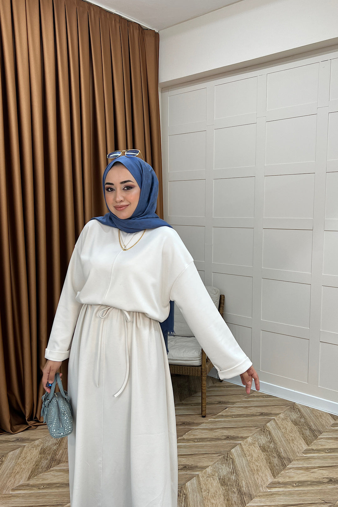 Aura Kuşaklı Elbise Taş 3138-TAS