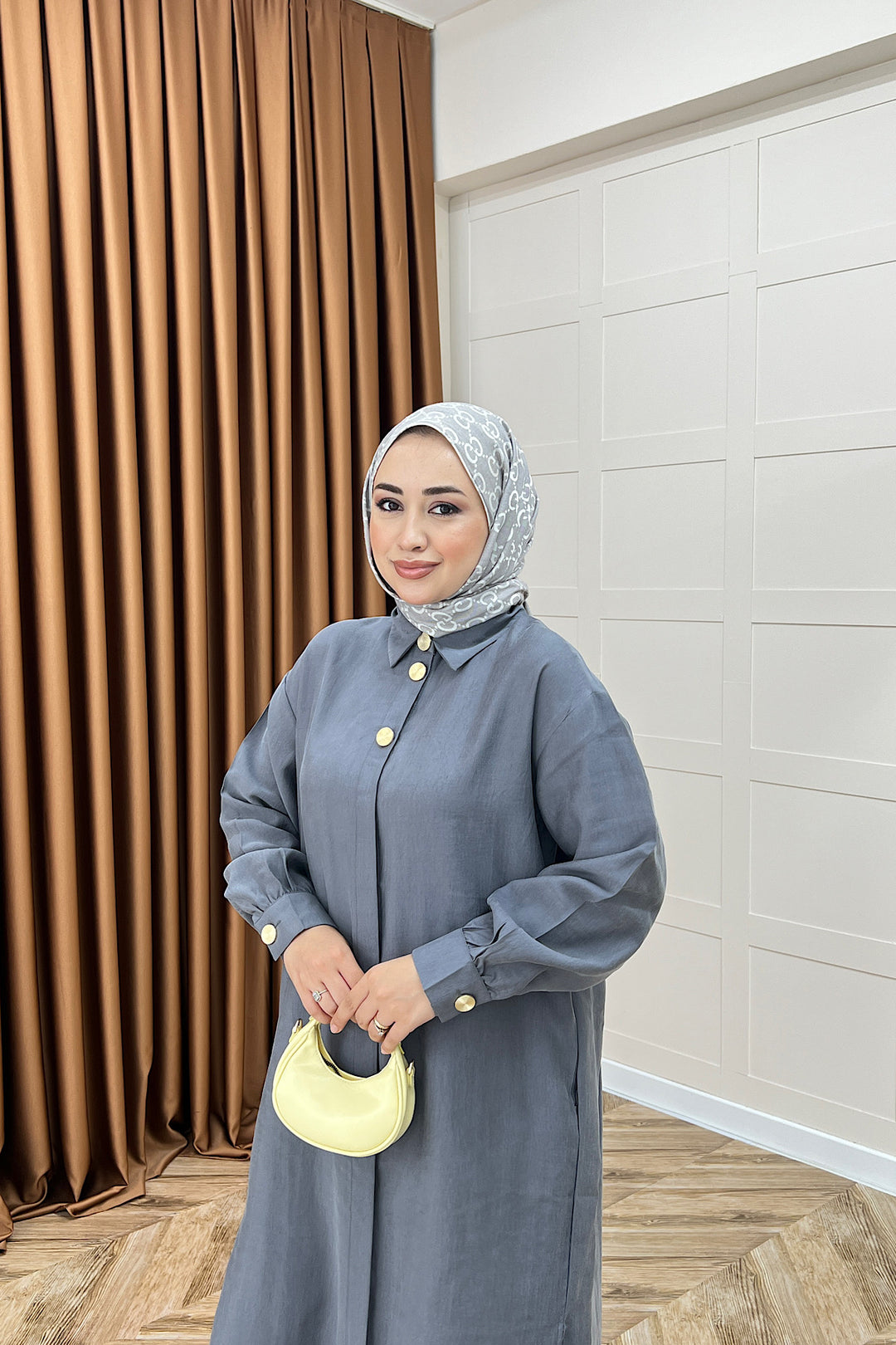 Zaina Uzun Tunik Gri 6523-GRI