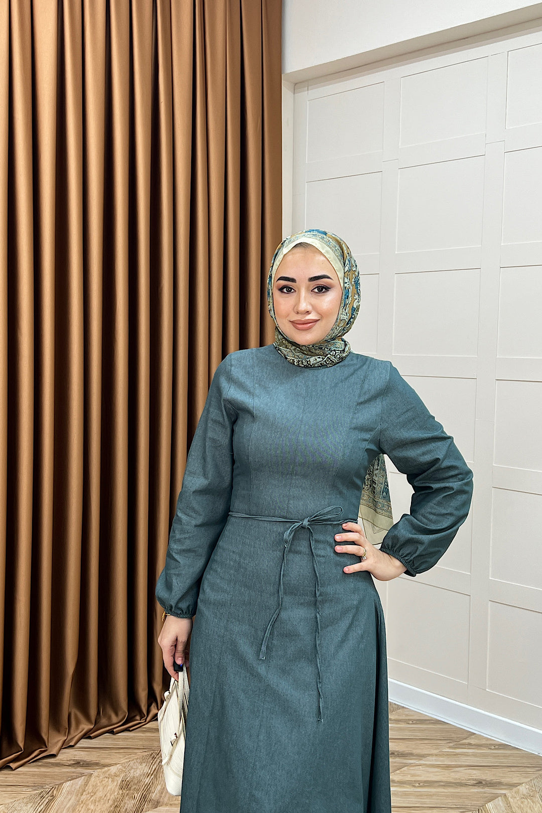 Gloria Kot Elbise Yeşil 5028-YESIL
