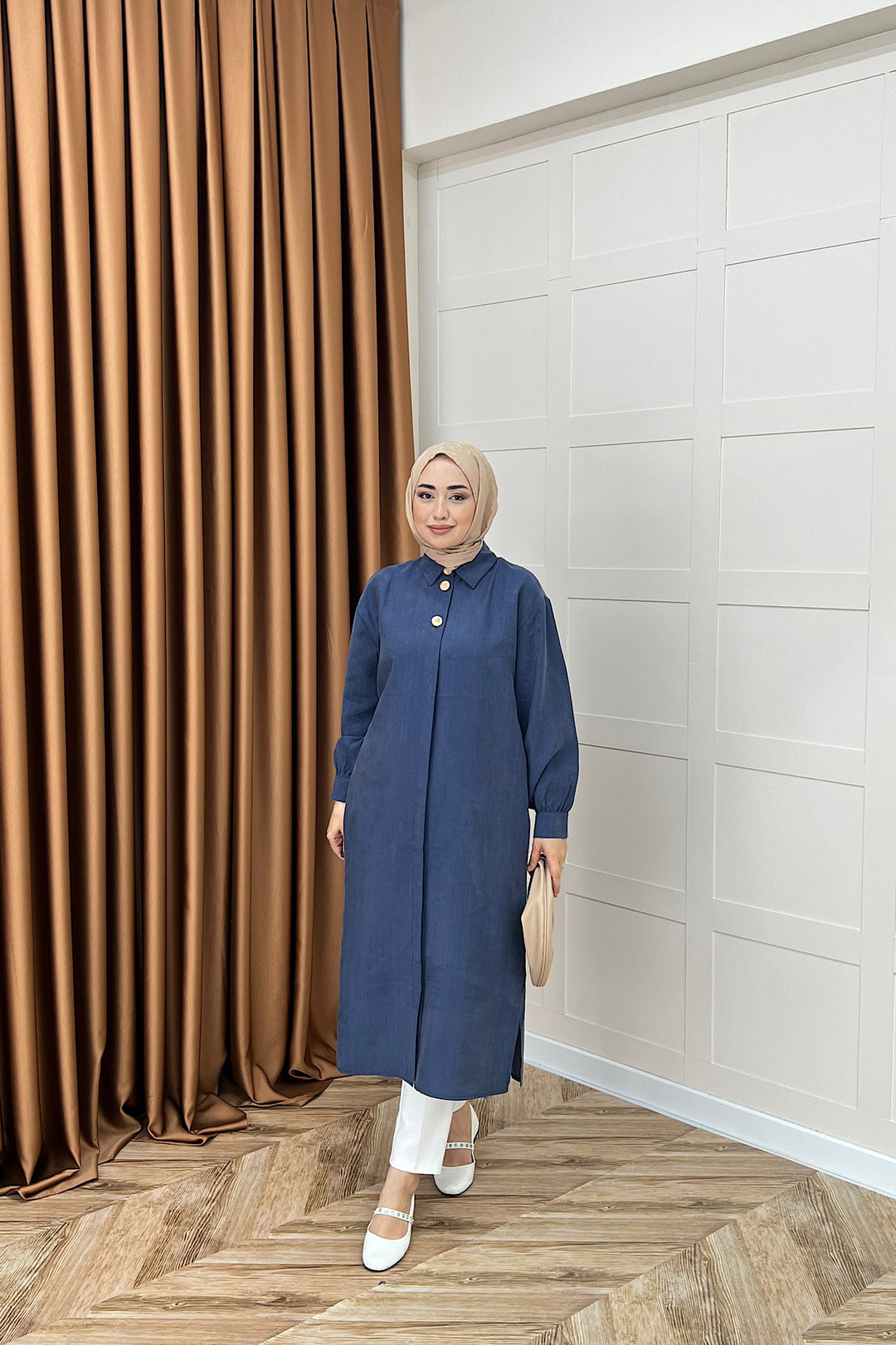 Zaina Uzun Tunik Lacivert 6523-LACIVERT