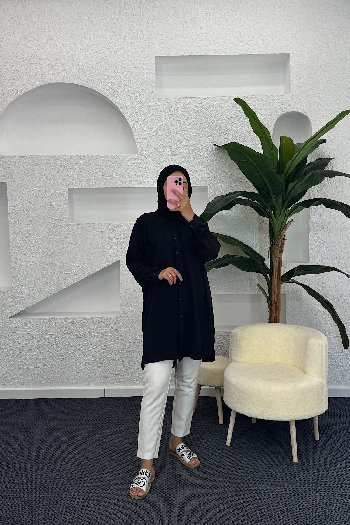 Cep Detay Linda Tunik Siyah 2457-SIYAH