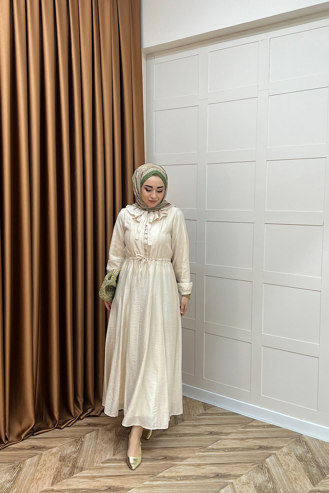 Lena Vual Elbise Taş 2990-TAS