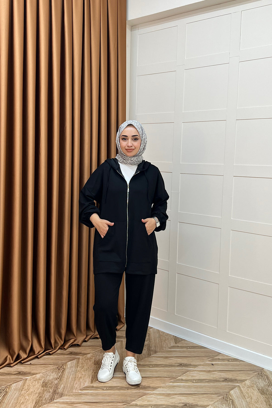 Kanguru Cepli Fermuarlı Takım Siyah 2014-SIYAH