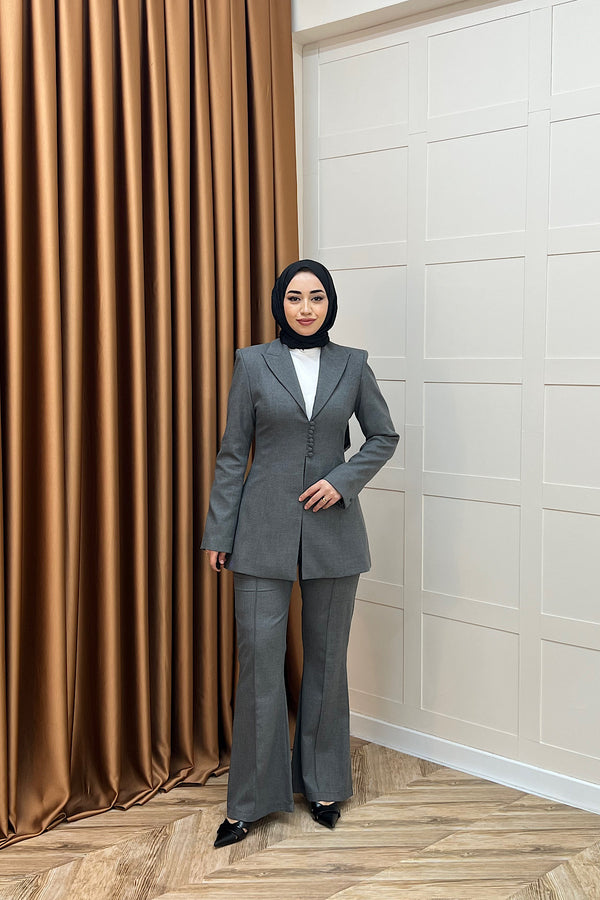 Berlin İkili Ceket Takım Gri 26042-GRI