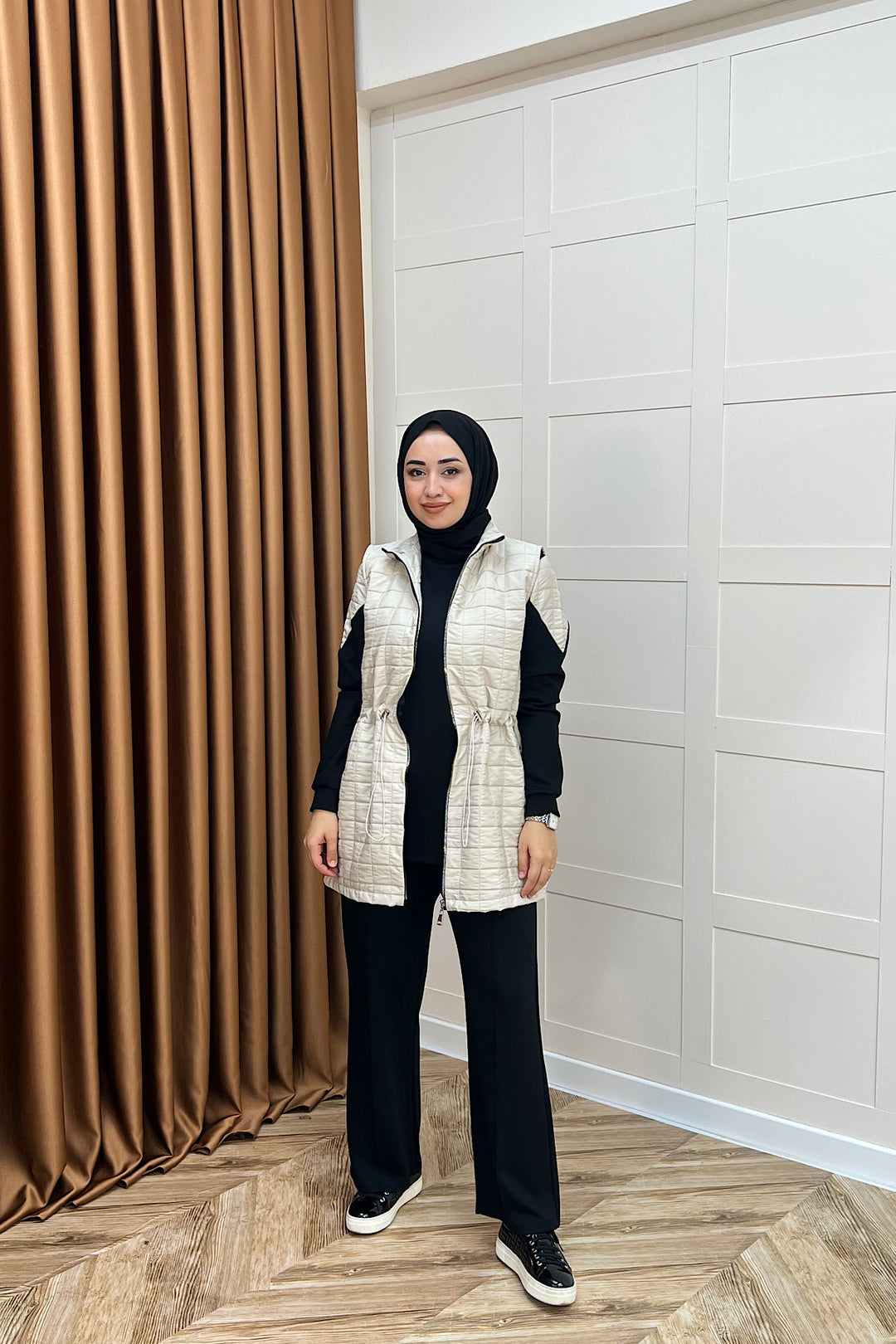 Armoni Kapitone Yelekli Üçlü Takım Taş 6015-Tas