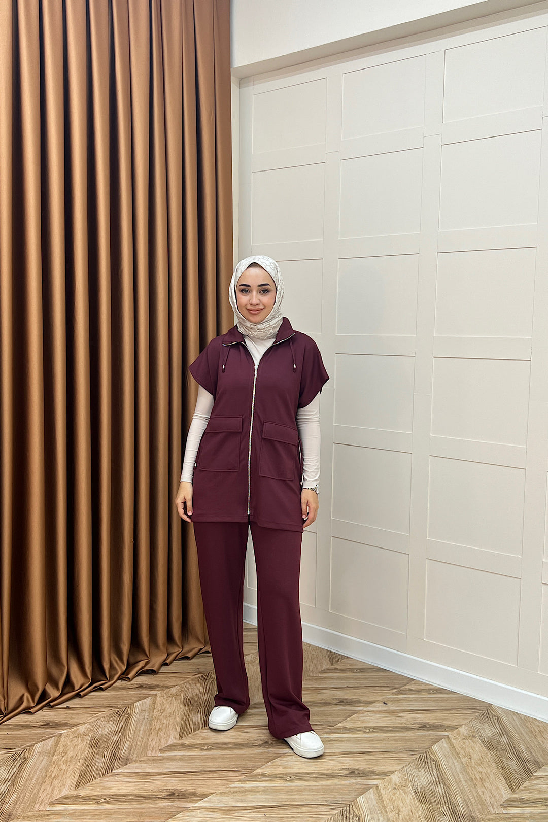 Lia Yelekli Takım Bordo 2023-BORDO