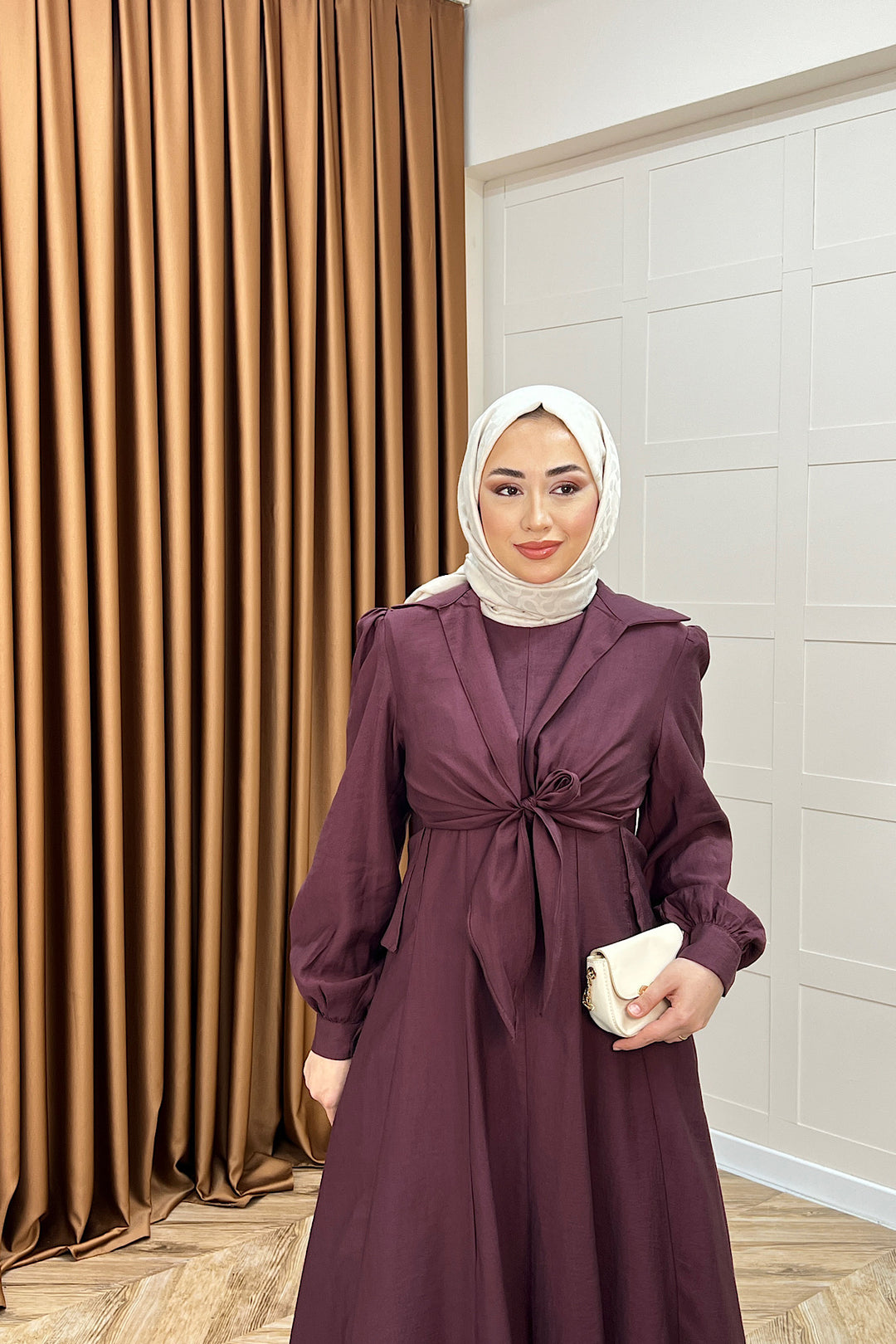 Liana İkili Elbise Mürdüm 2352-MURDUM