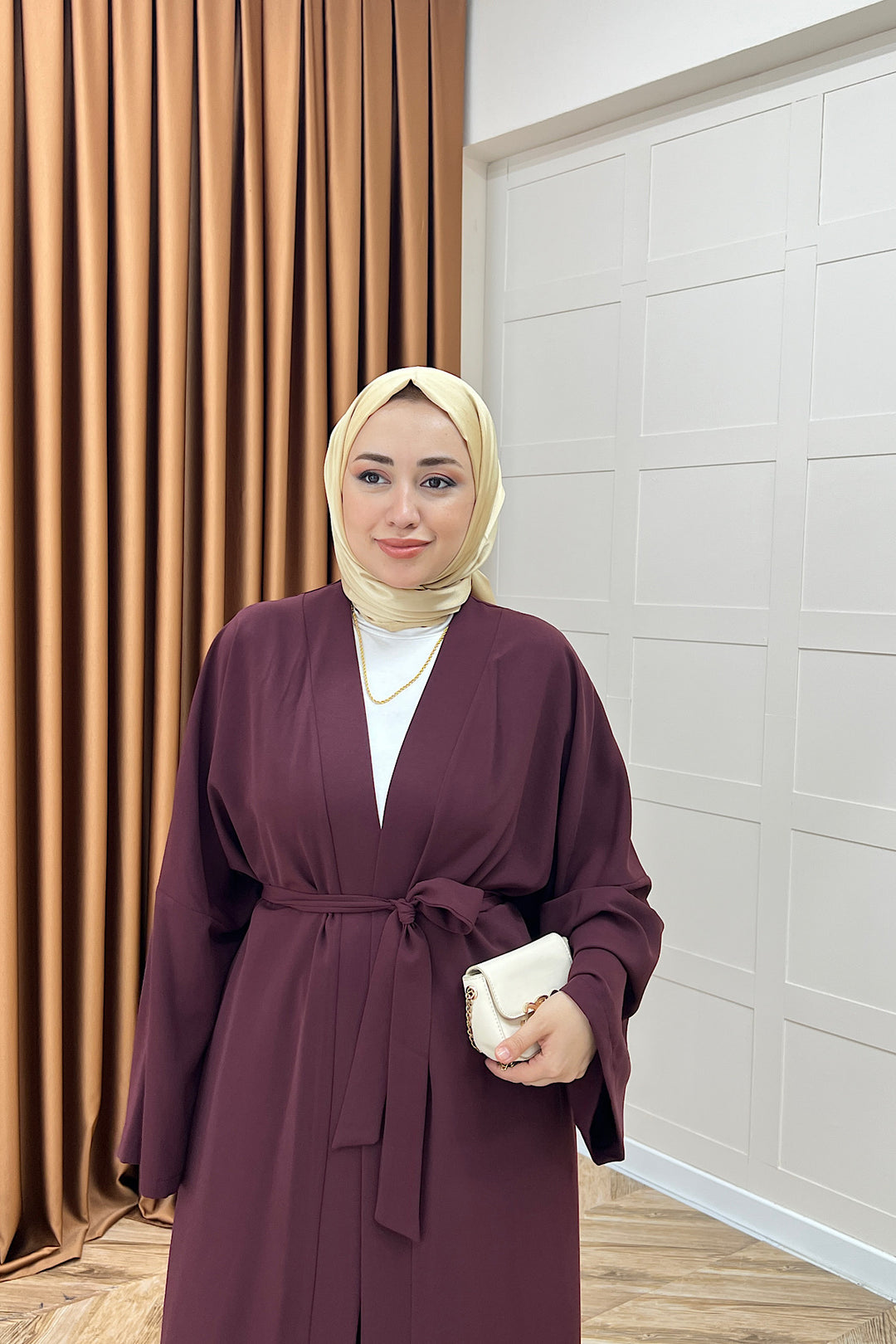 Mina İkili Kimono Takım Mürdüm 8571-MURDUM