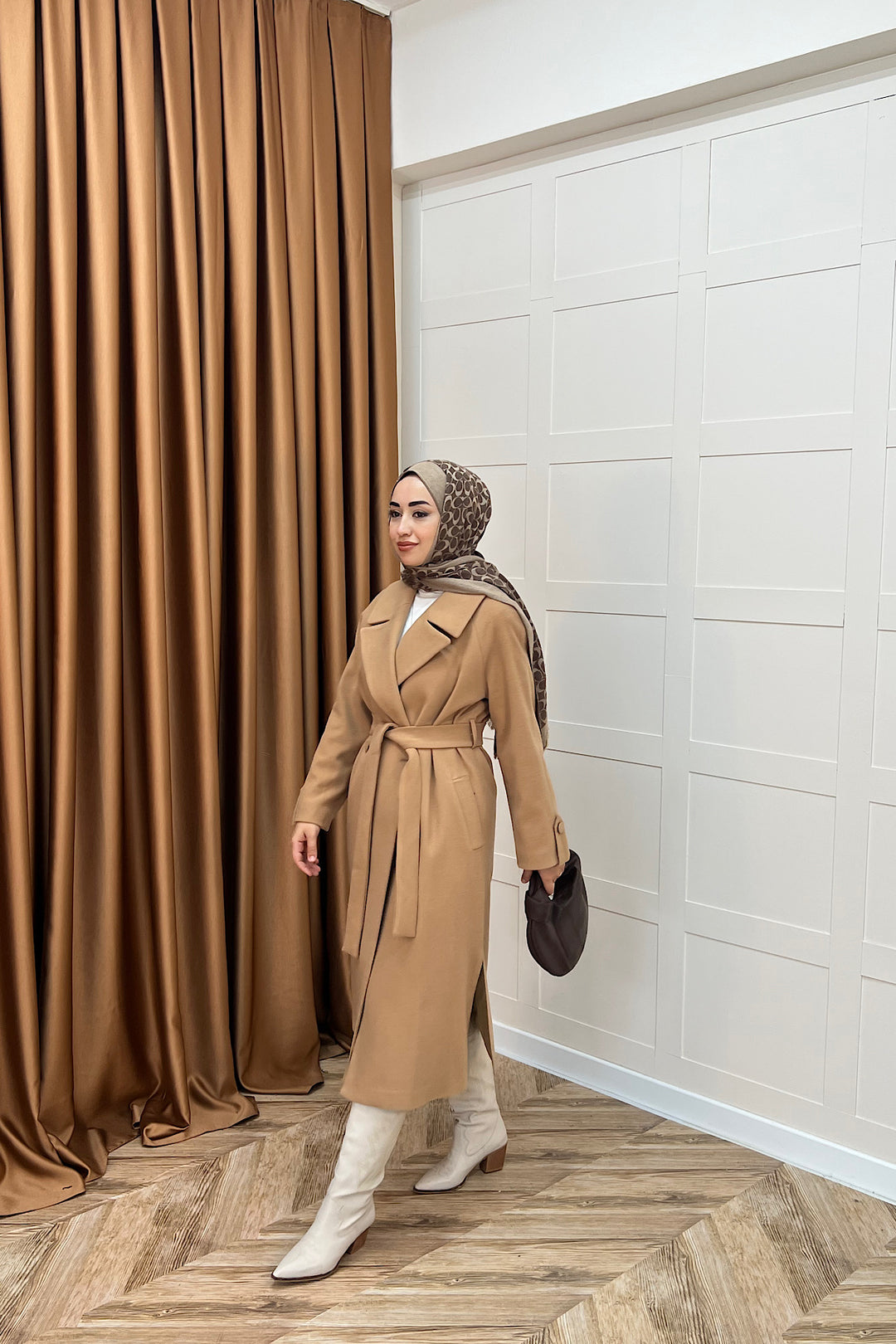 Martina Yırtmaçlı Kaban Camel 5508-CAMEL