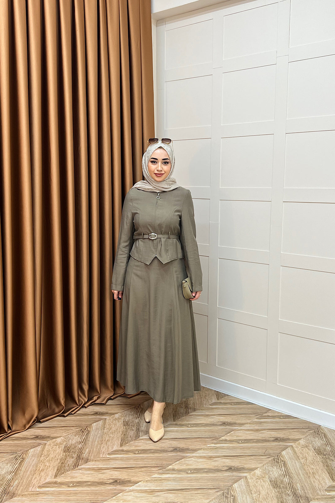 Mira Kemerli Etek Takım Haki 03183-HAKI