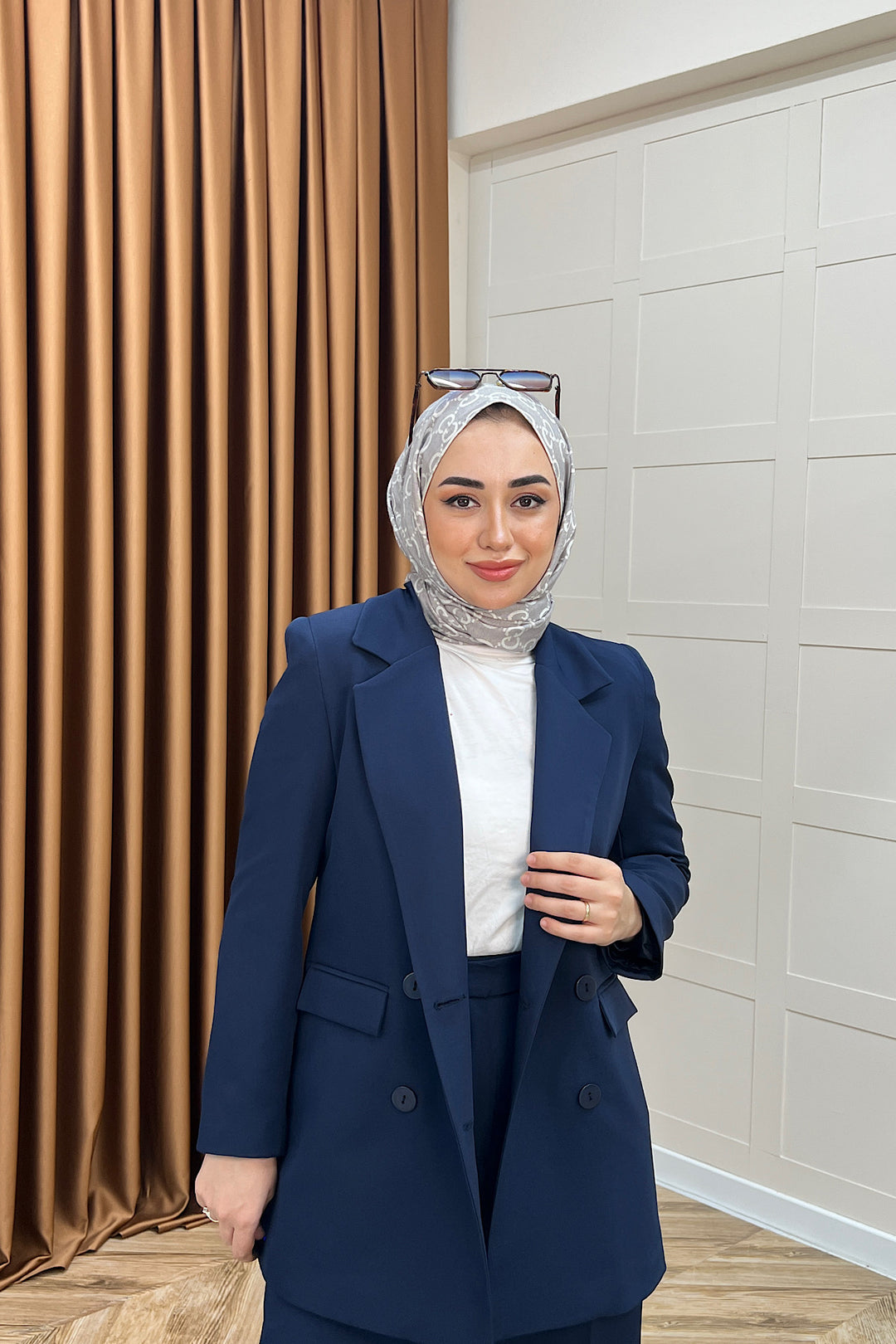 Dört Düğme Ceket Takım Lacivert 6152-LACIVERT