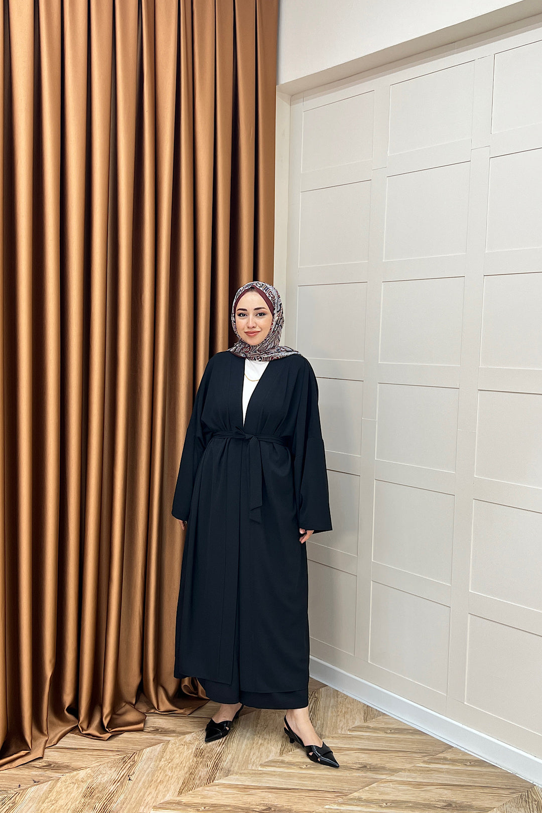 Mina İkili Kimono Takım Siyah 8571-SIYAH