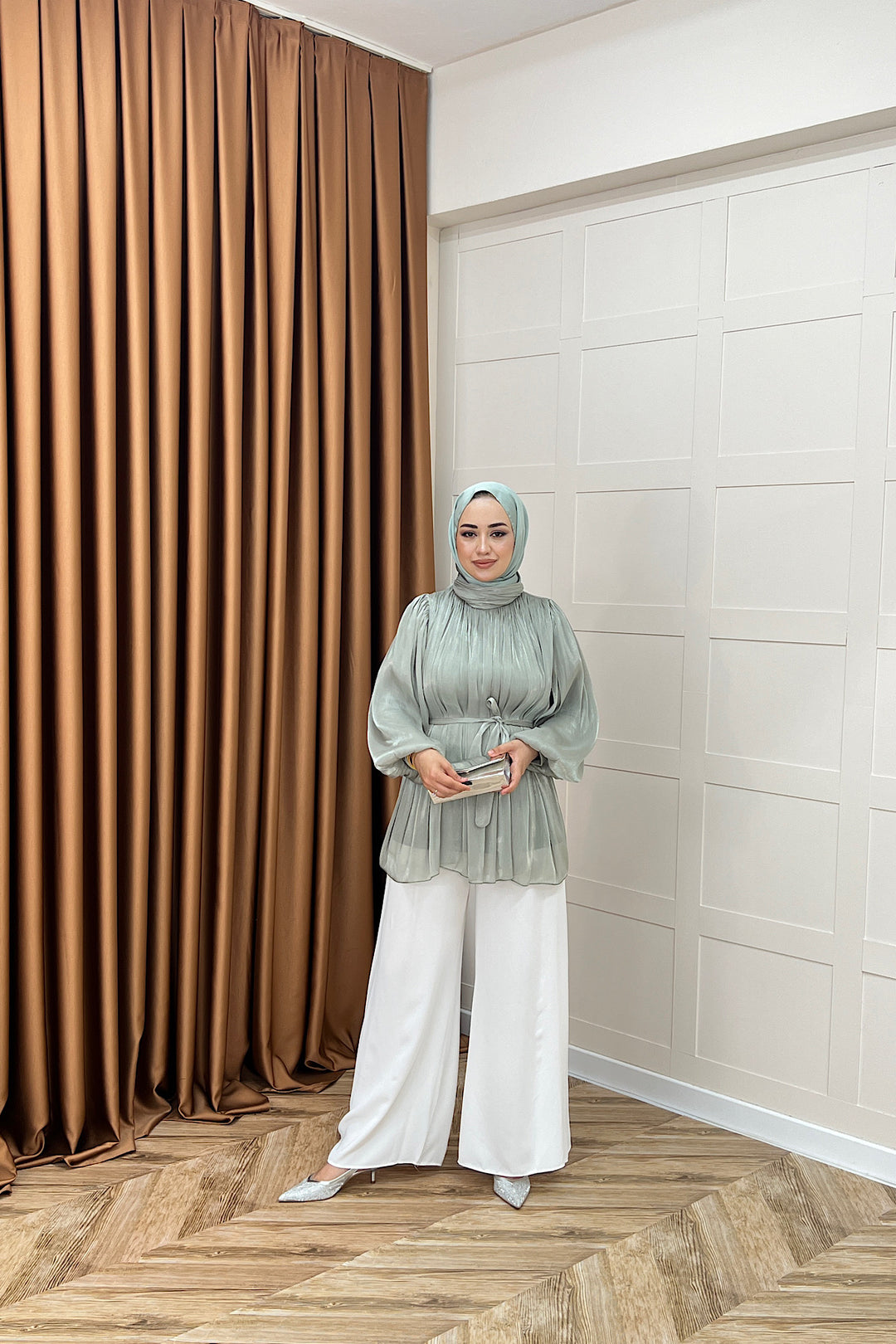 Hope Balon Kol Tunik Mint 2306-MINT