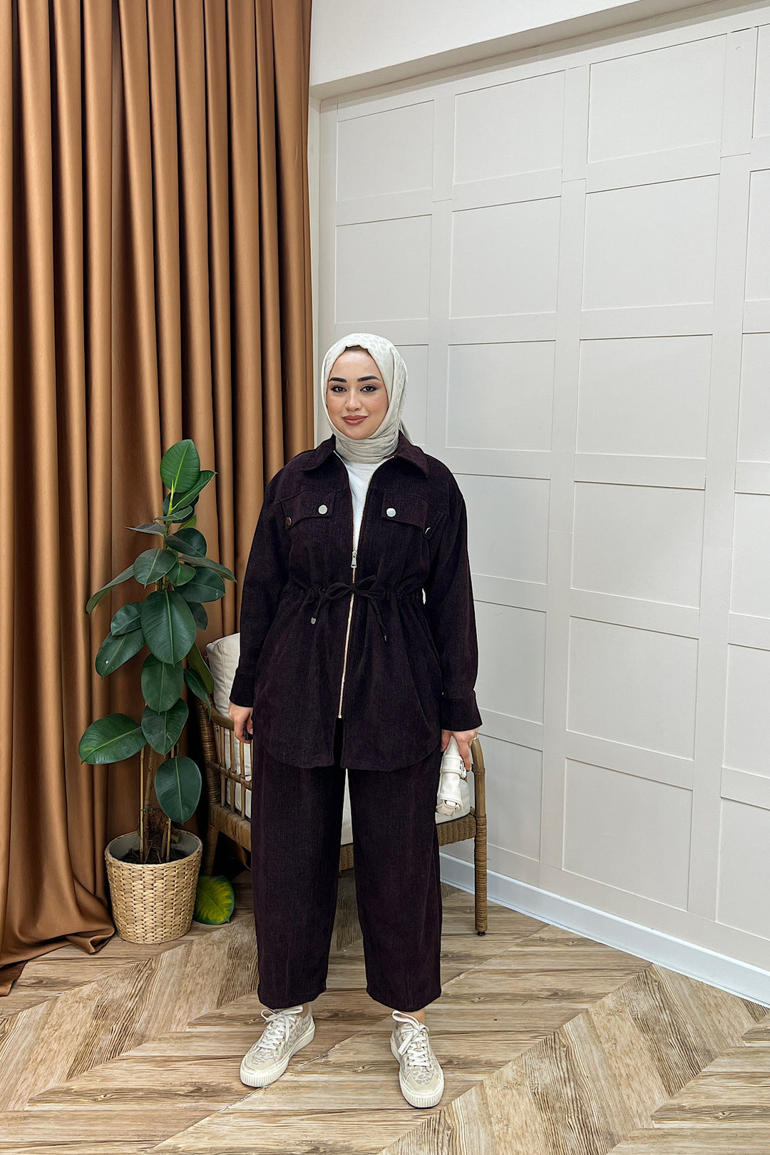 Monaco İkili Takım Mürdüm 74087-MURDUM