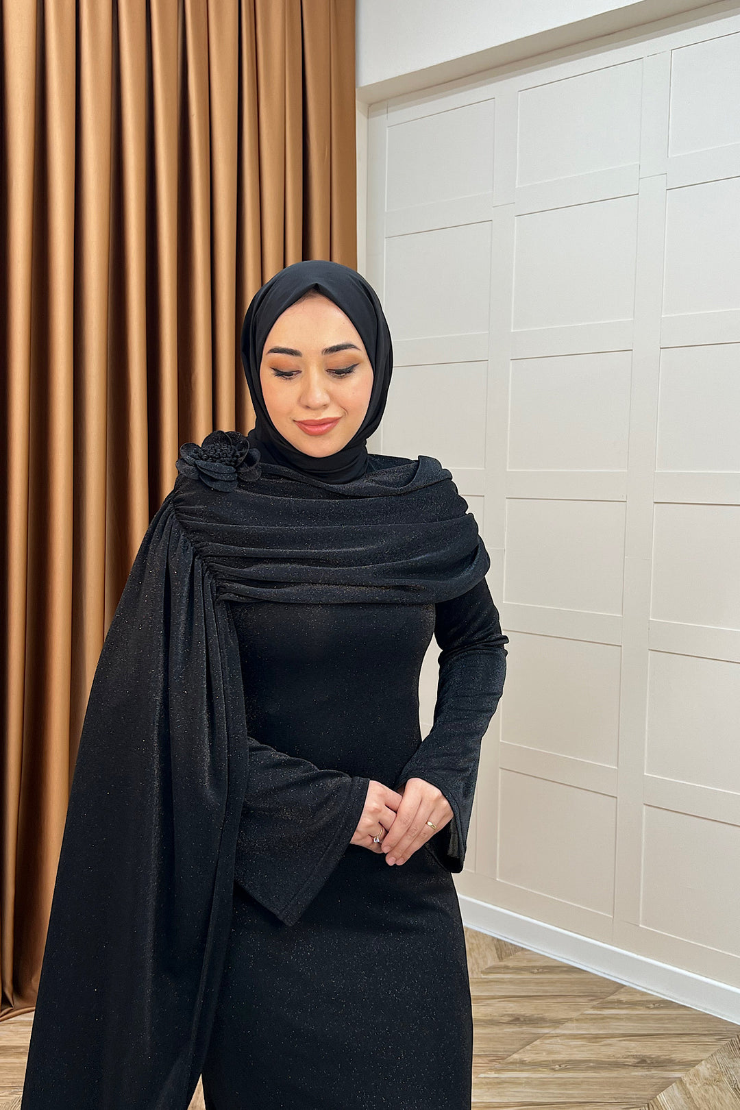 Elara Balık Abiye Siyah 3086-SIYAH