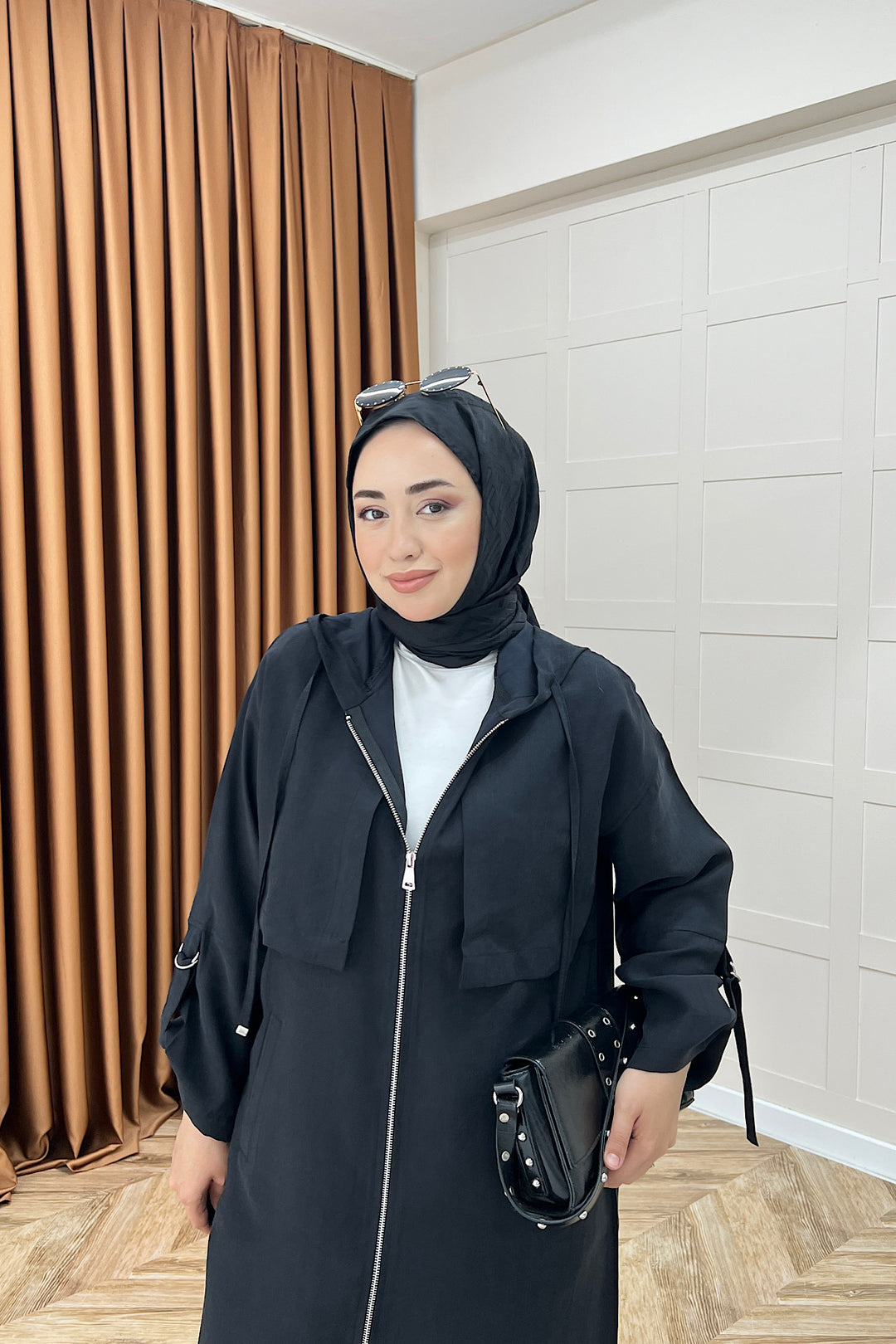 Zeva Fermuarlı Kap Siyah 6348-SIYAH