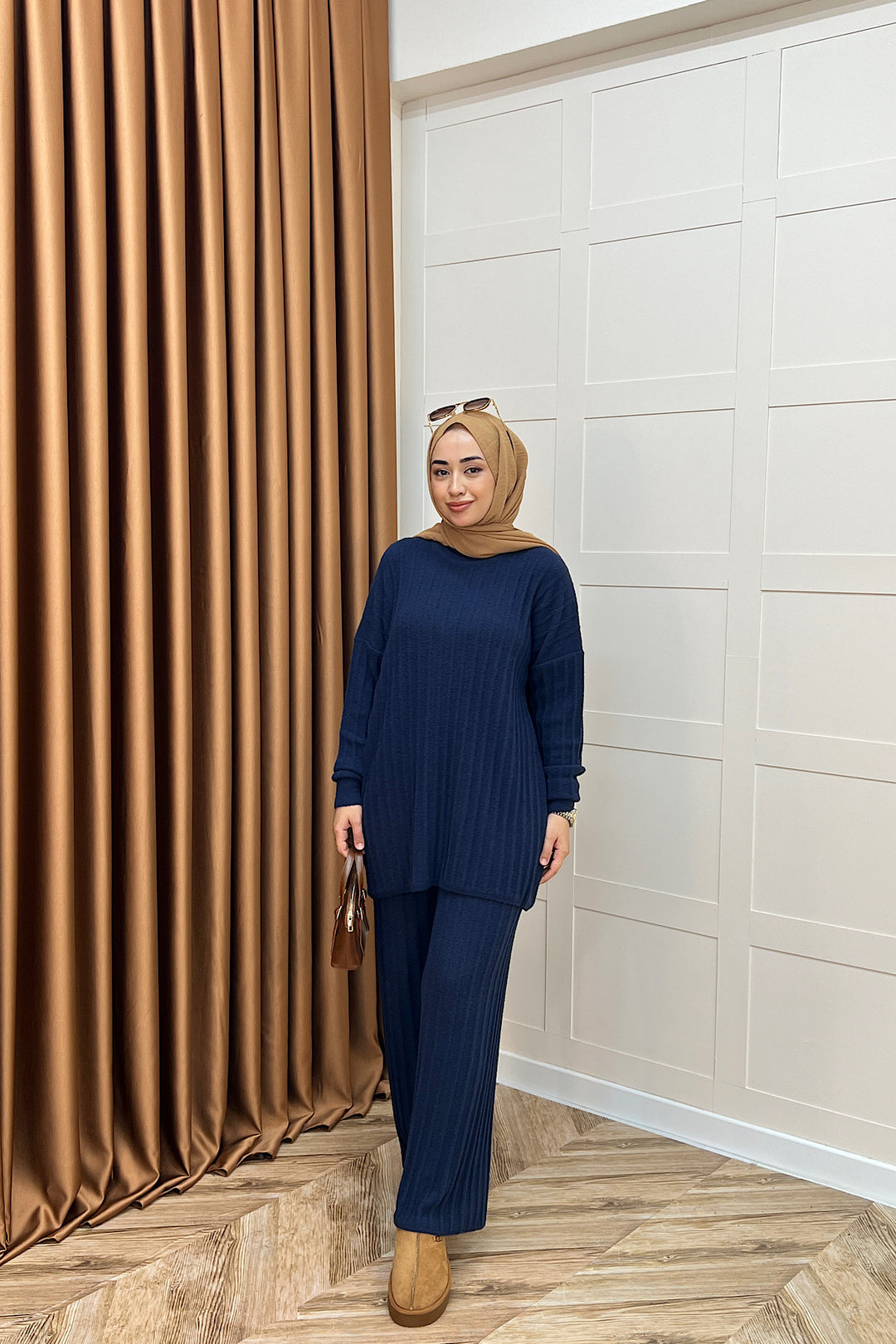 Kripto Keçe Sakal Triko Takım Lacivert 25560-LACIVERT