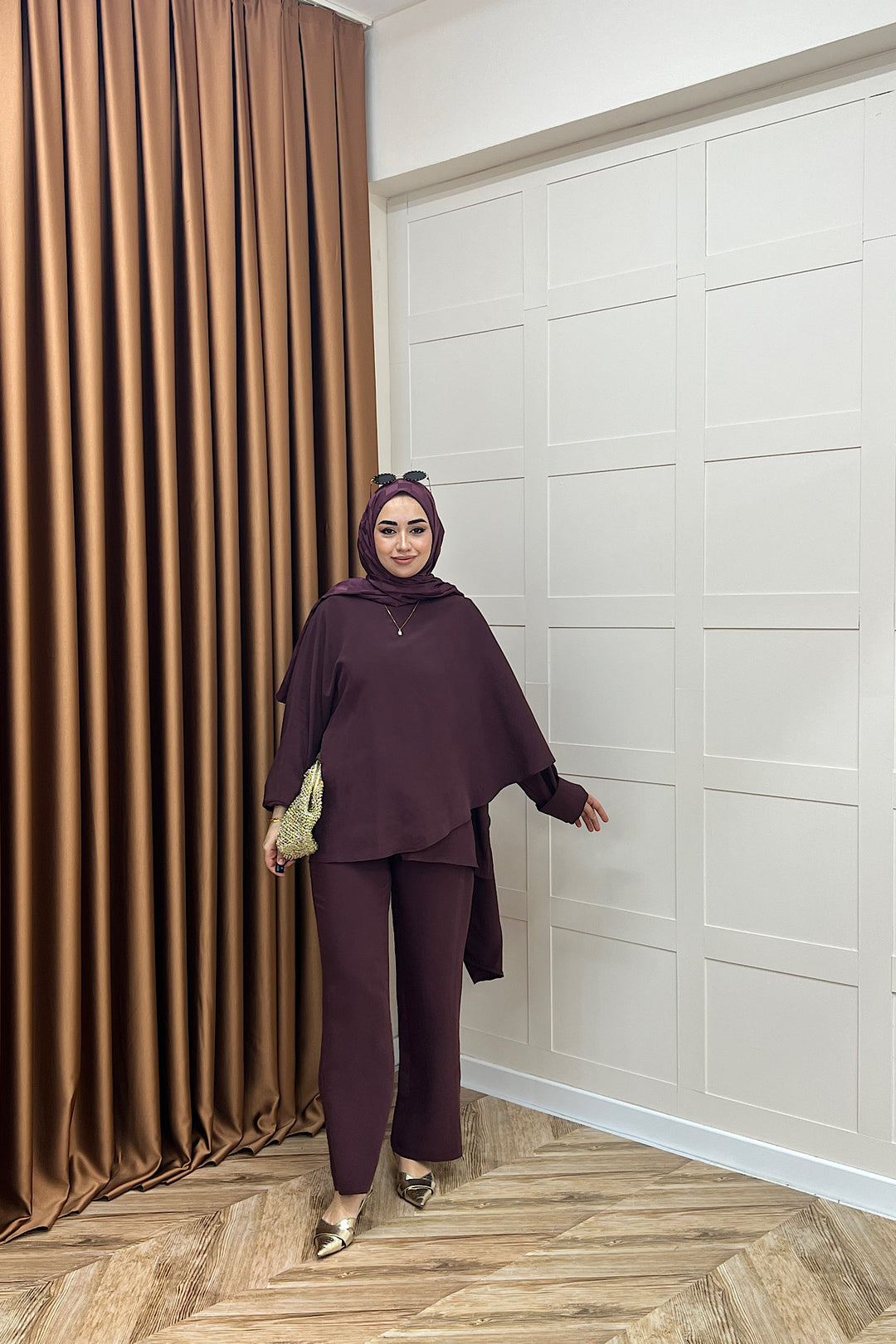 Elsa İkili Takım Mürdüm 8814-MURDUM