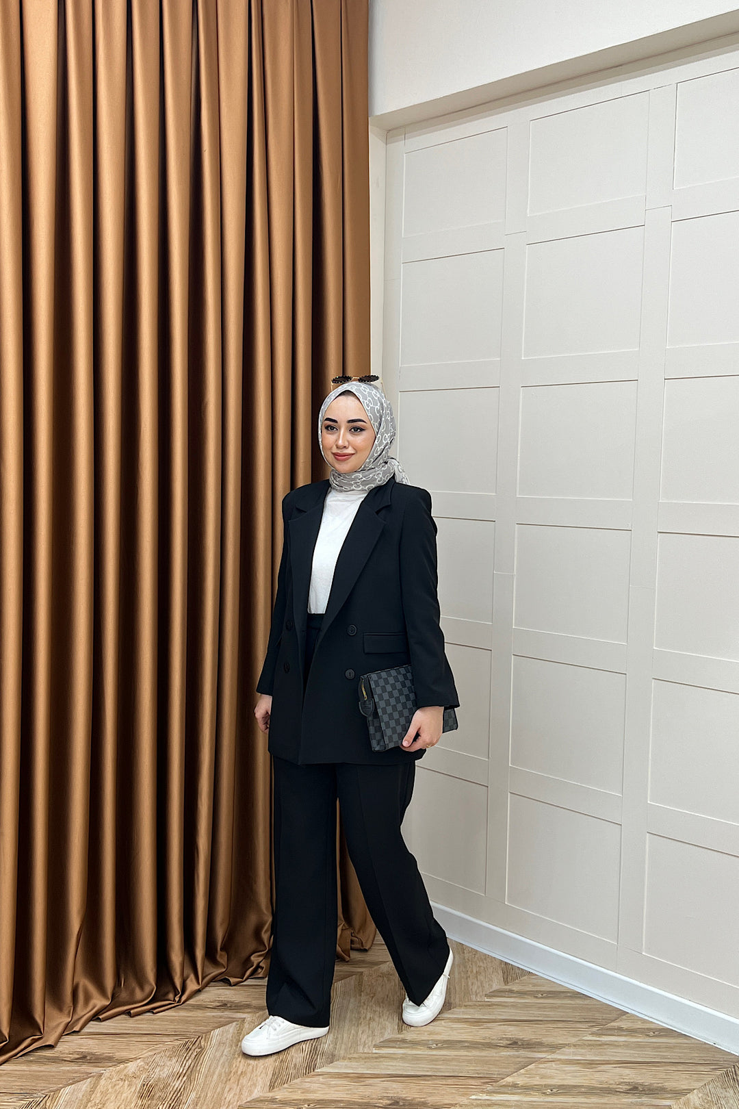 Dört Düğme Ceket Takım Siyah 6152-SIYAH