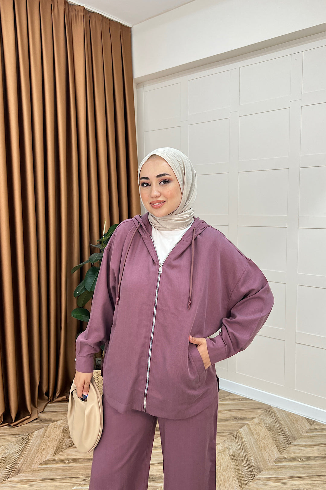 Adella İkili Takım Gül Kurusu 7433-GULKURUSU