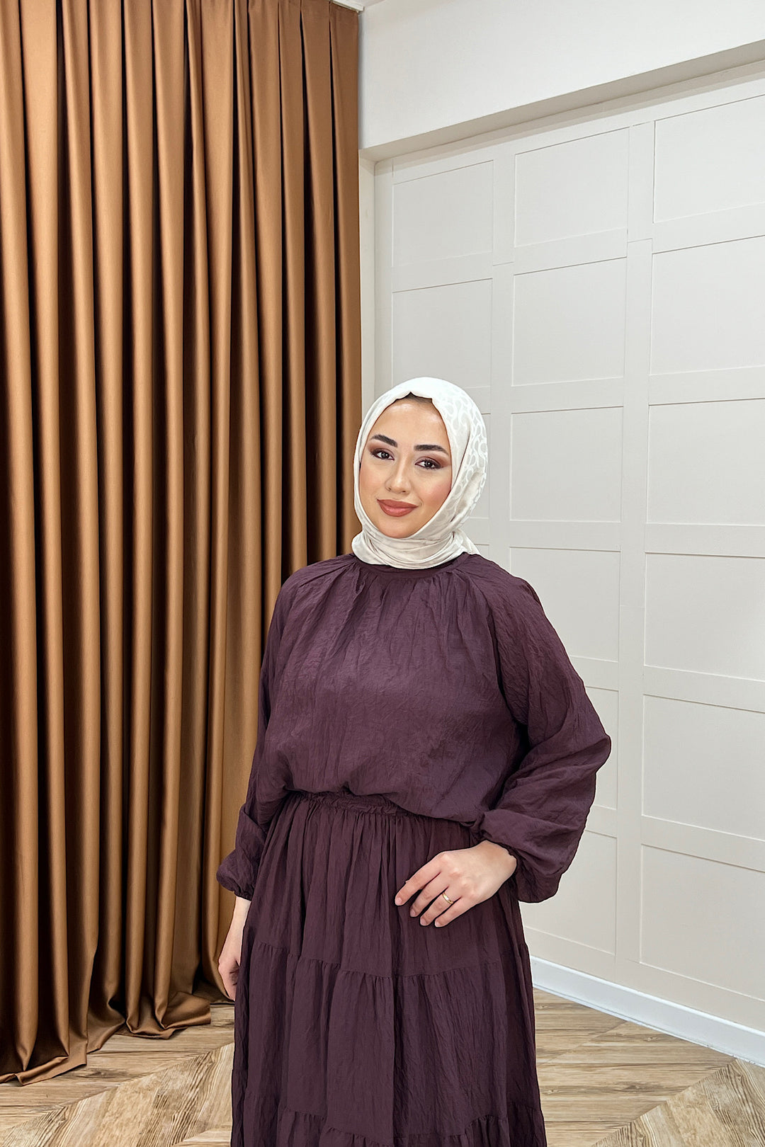 Leona Etek Takım Mürdüm 3384-MURDUM
