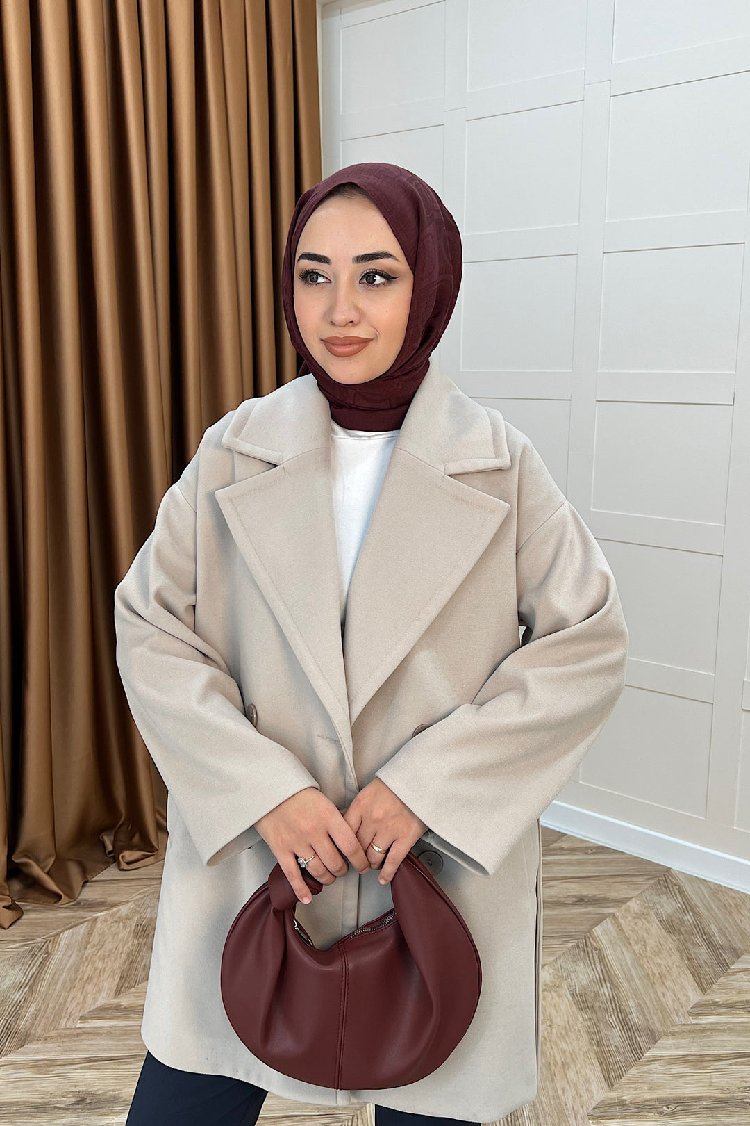 Nuve Premium Kuşaklı Kaban Taş 5514-TAS