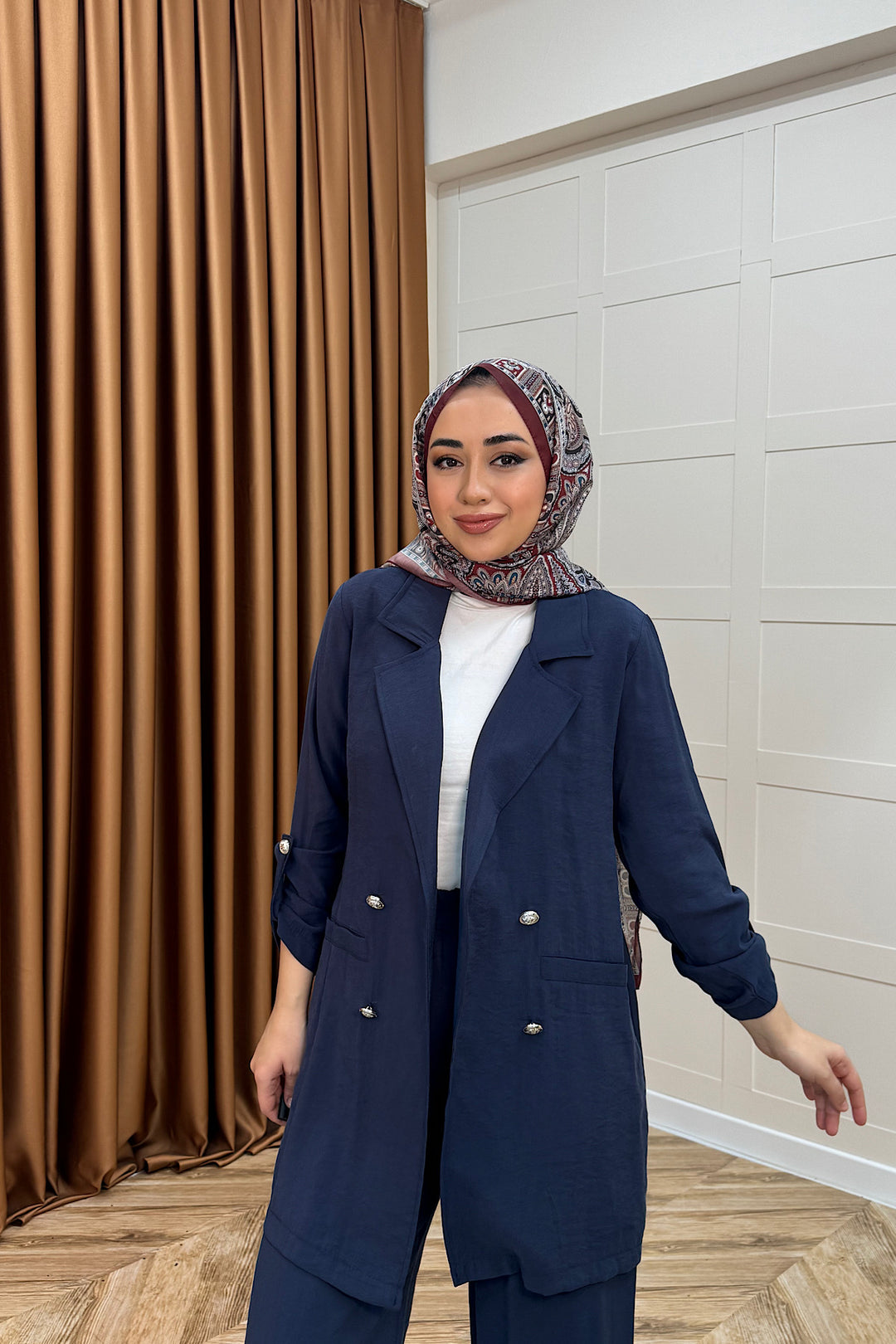 Sandra Ceketli Takım Lacivert 5003-LACIVERT