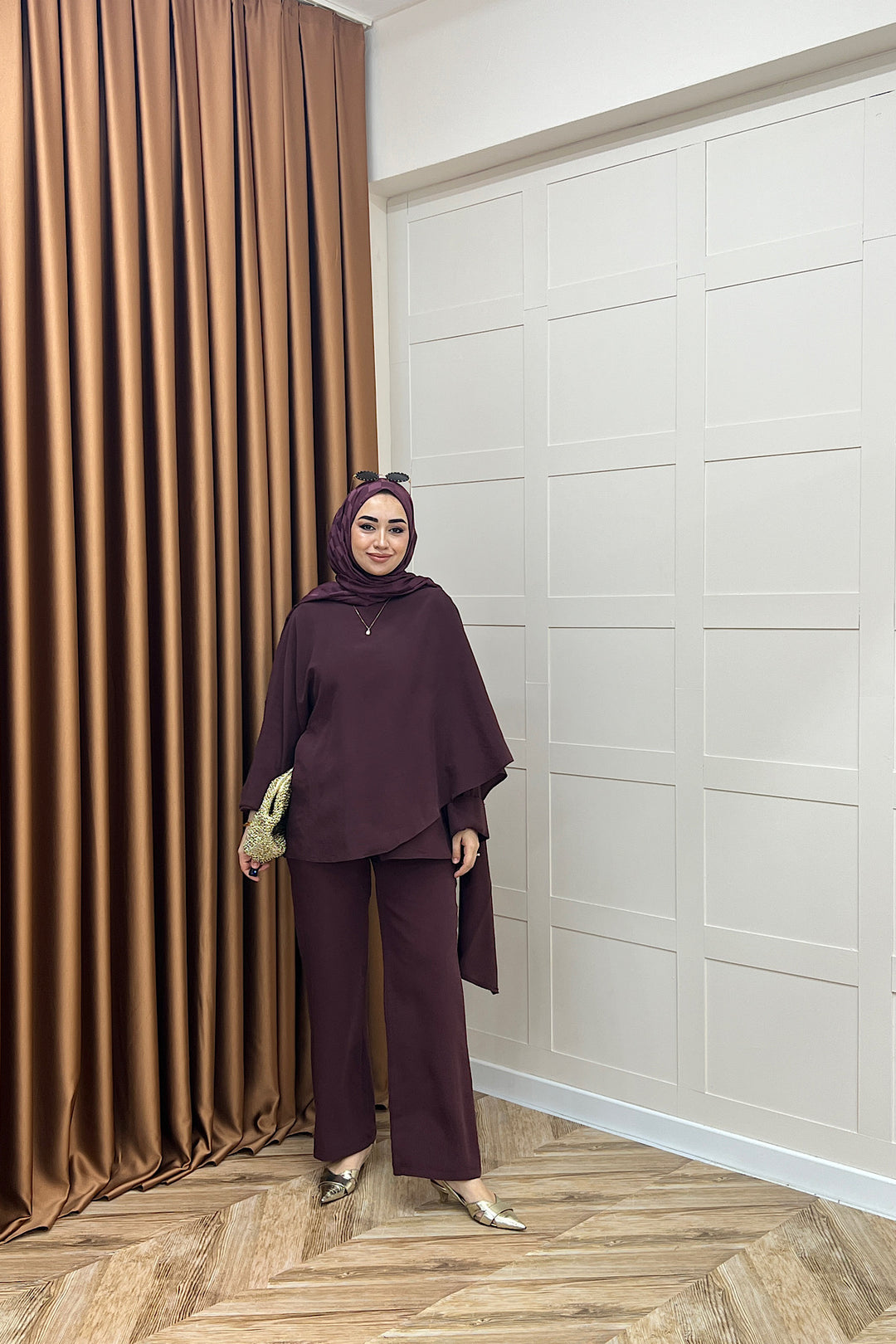 Elsa İkili Takım Mürdüm 8814-MURDUM