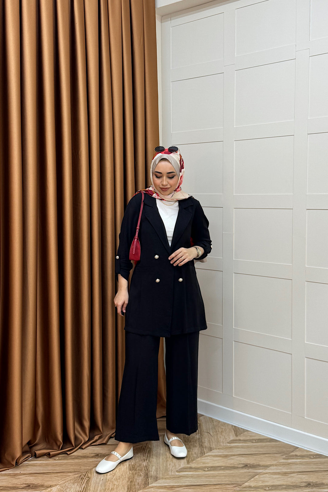 Sandra Ceketli Takım Siyah 5003-SIYAH