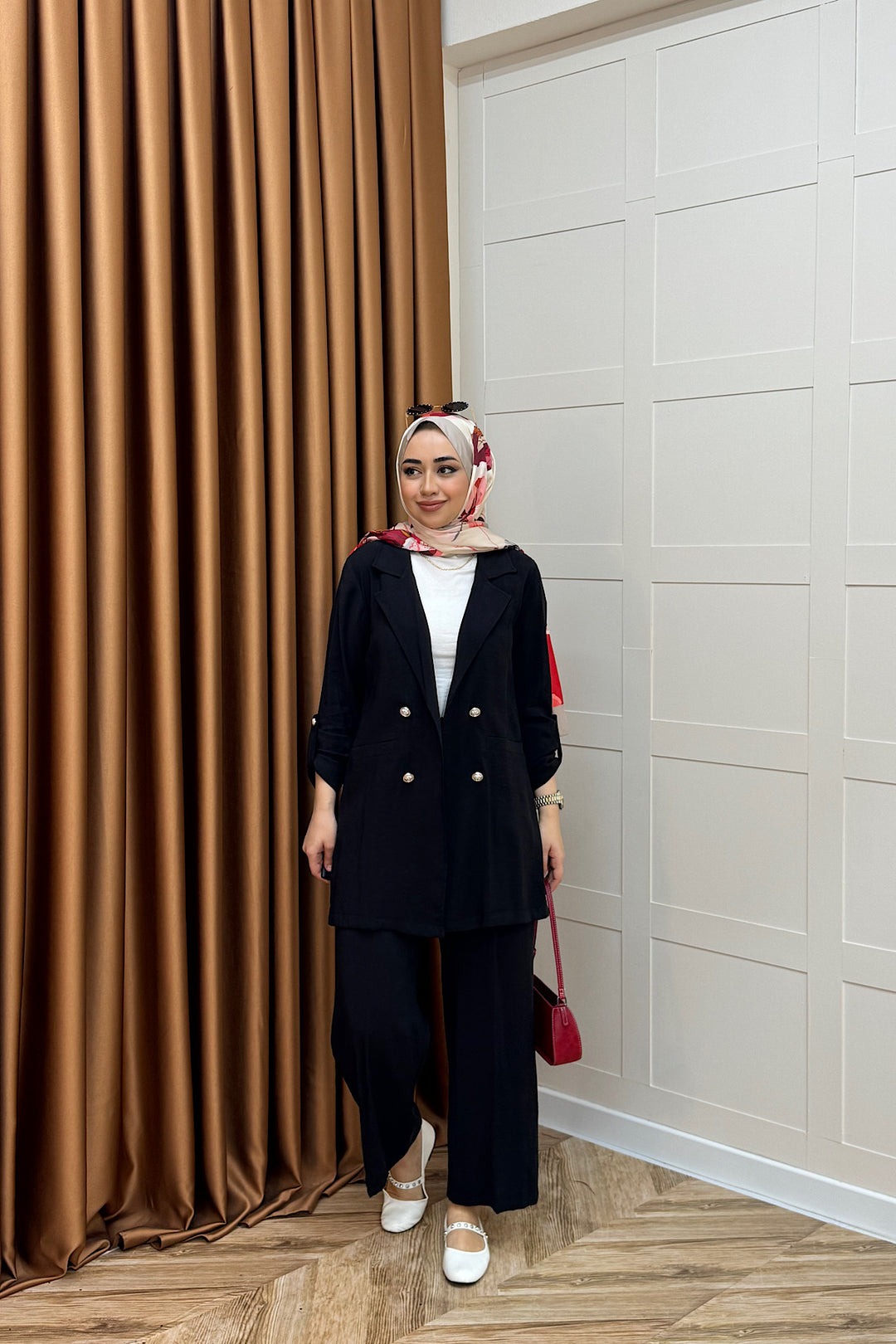 Sandra Ceketli Takım Siyah 5003-SIYAH