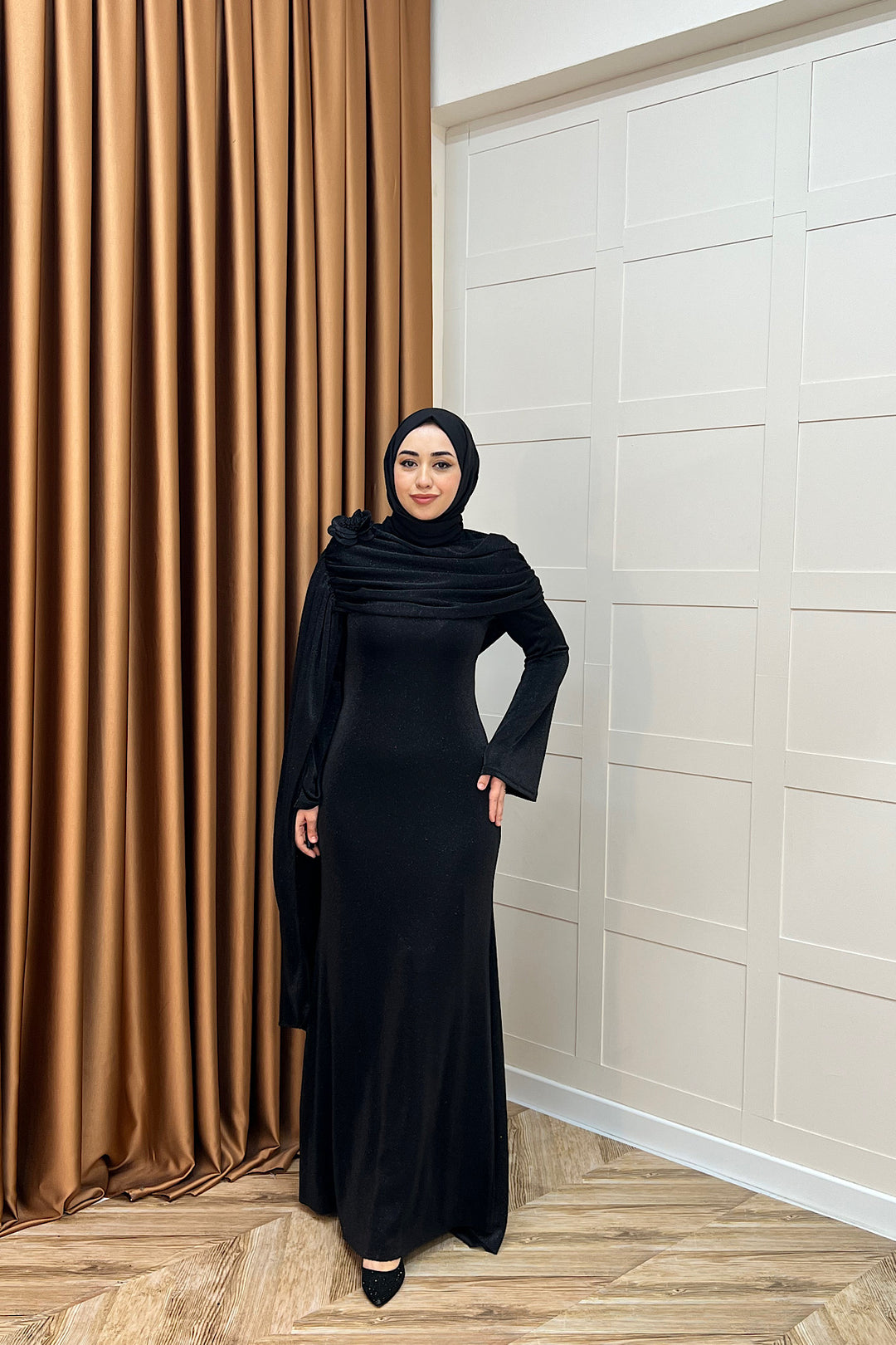 Elara Balık Abiye Siyah 3086-SIYAH