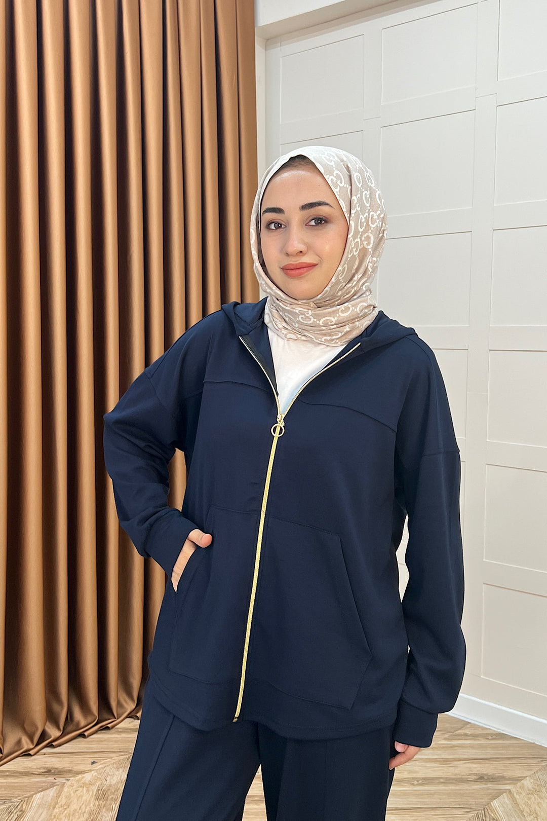 Efsa Kapüşonlu Takım Lacivert 70149-LACIVERT