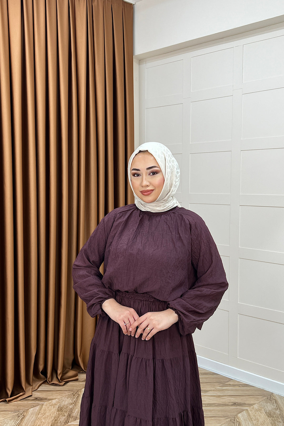 Leona Etek Takım Mürdüm 3384-MURDUM