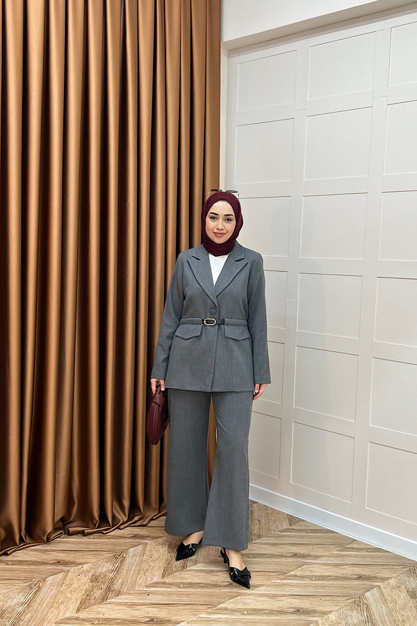 Lovel İkili Ceket Takım Gri 2992-GRI