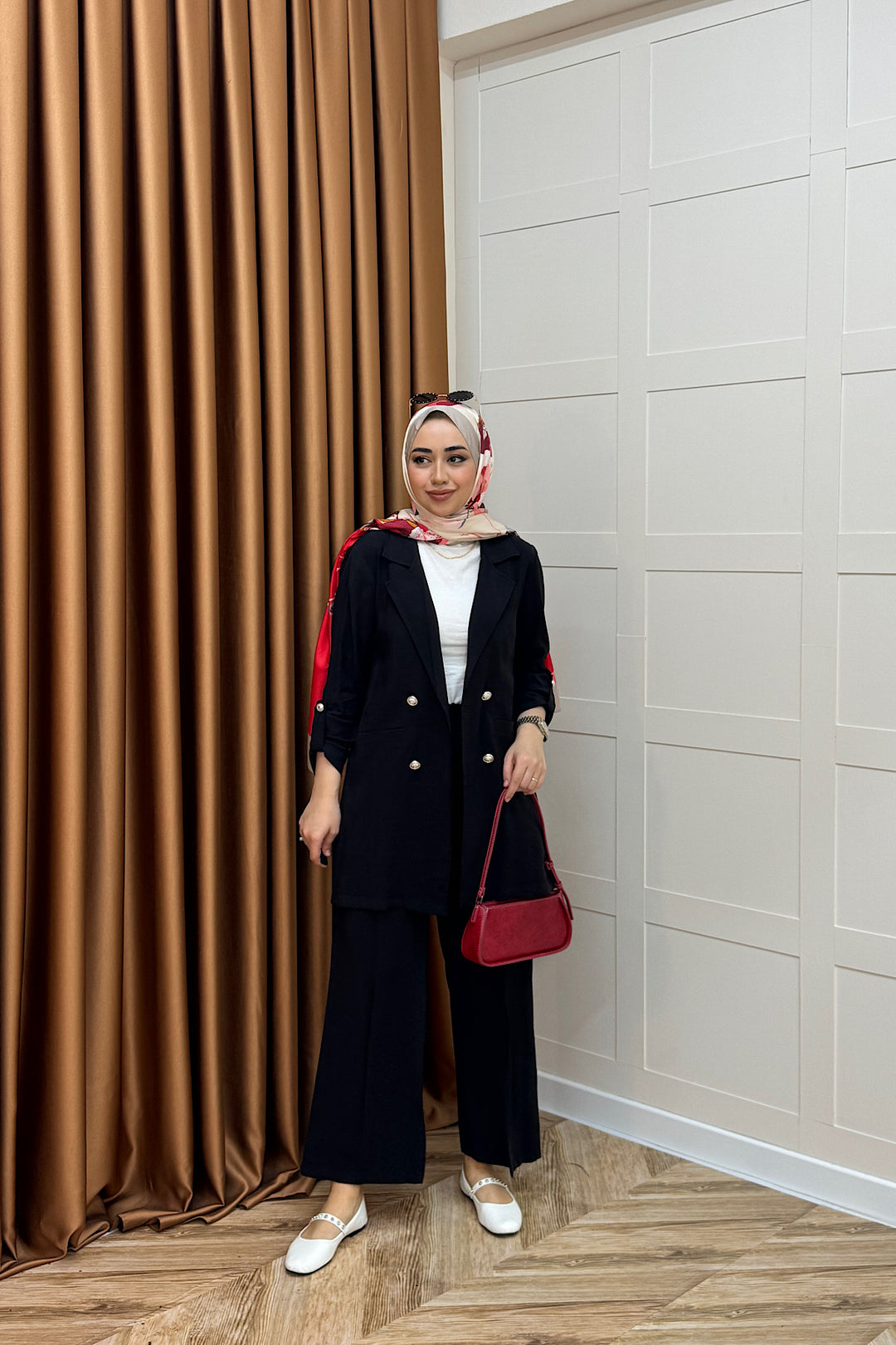 Sandra Ceketli Takım Siyah 5003-SIYAH