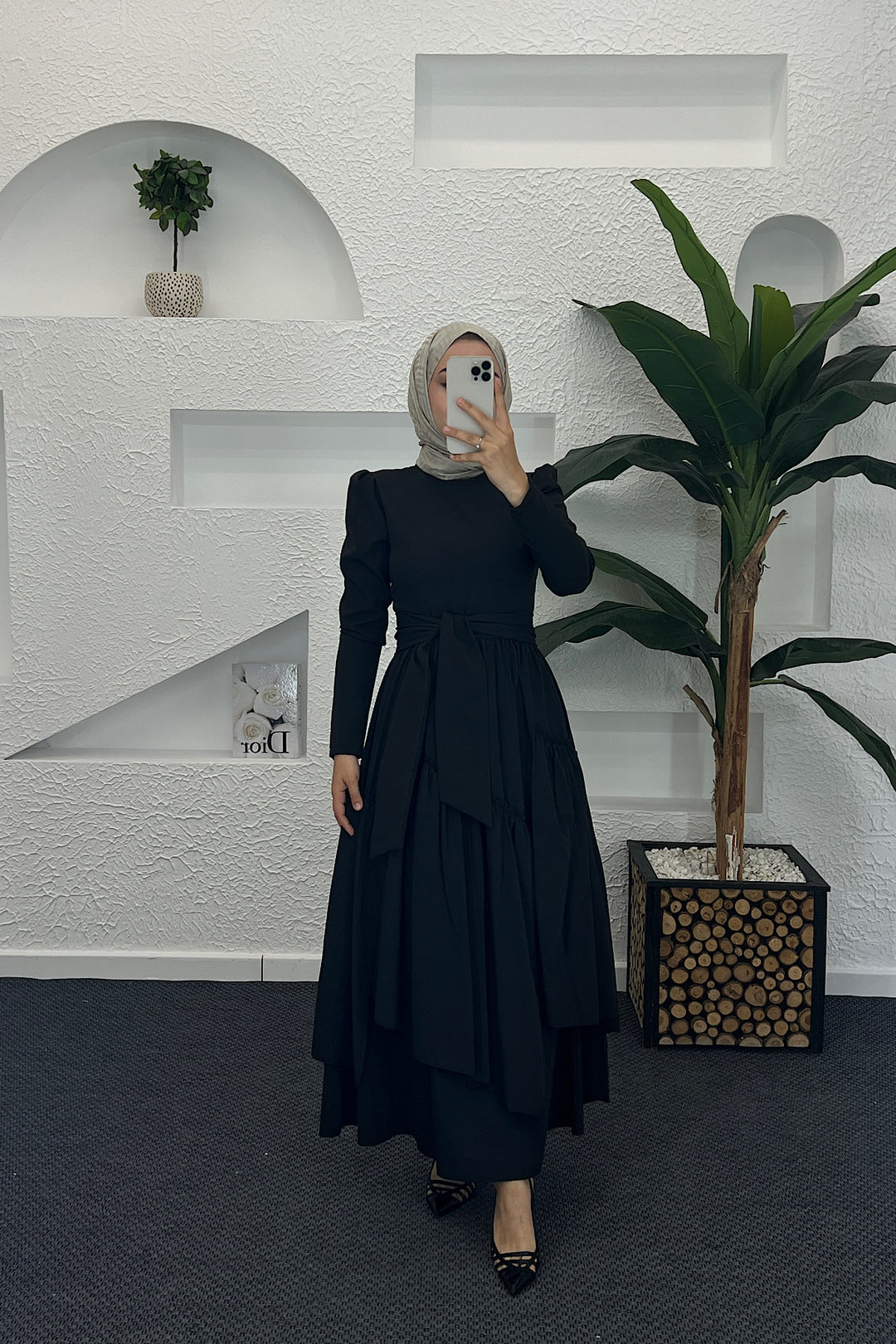 Zeny Elbıse Siyah 6001-SIYAH