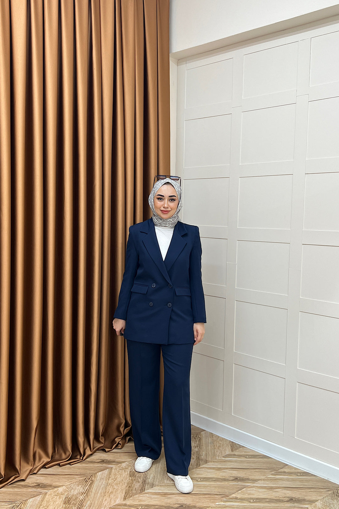 Dört Düğme Ceket Takım Lacivert 6152-LACIVERT