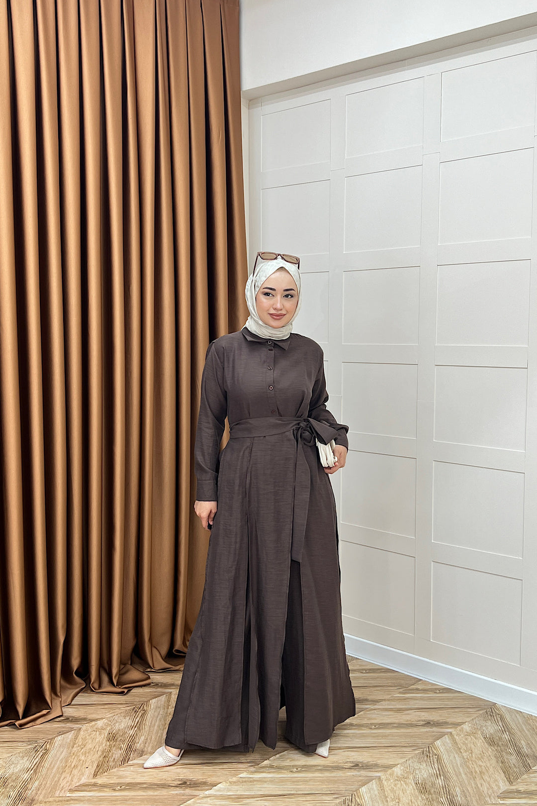 Laura İkili Takım Kahverengi 8058-KAHVERENGI