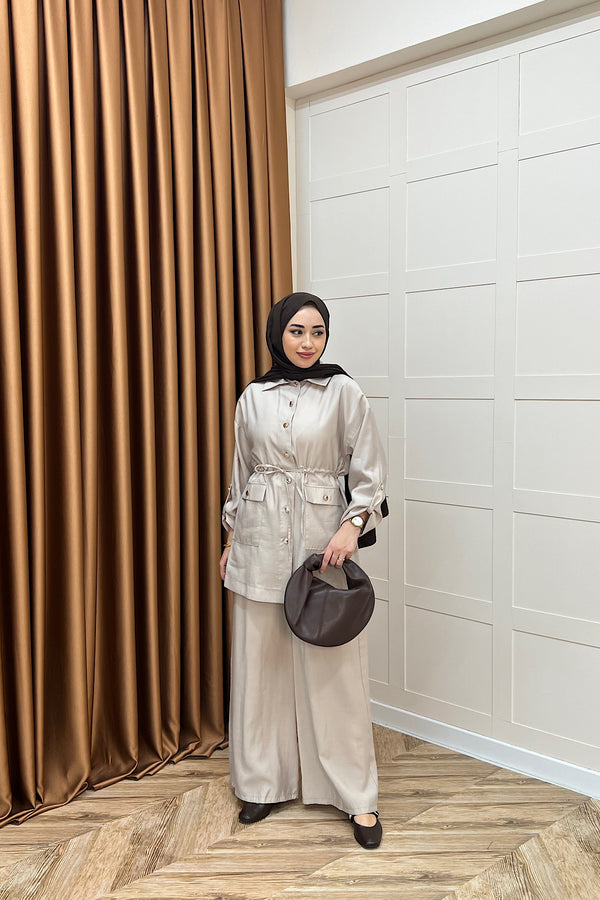 Aria Belden Bağlamalı İkili Takım Taş 3184-TAS