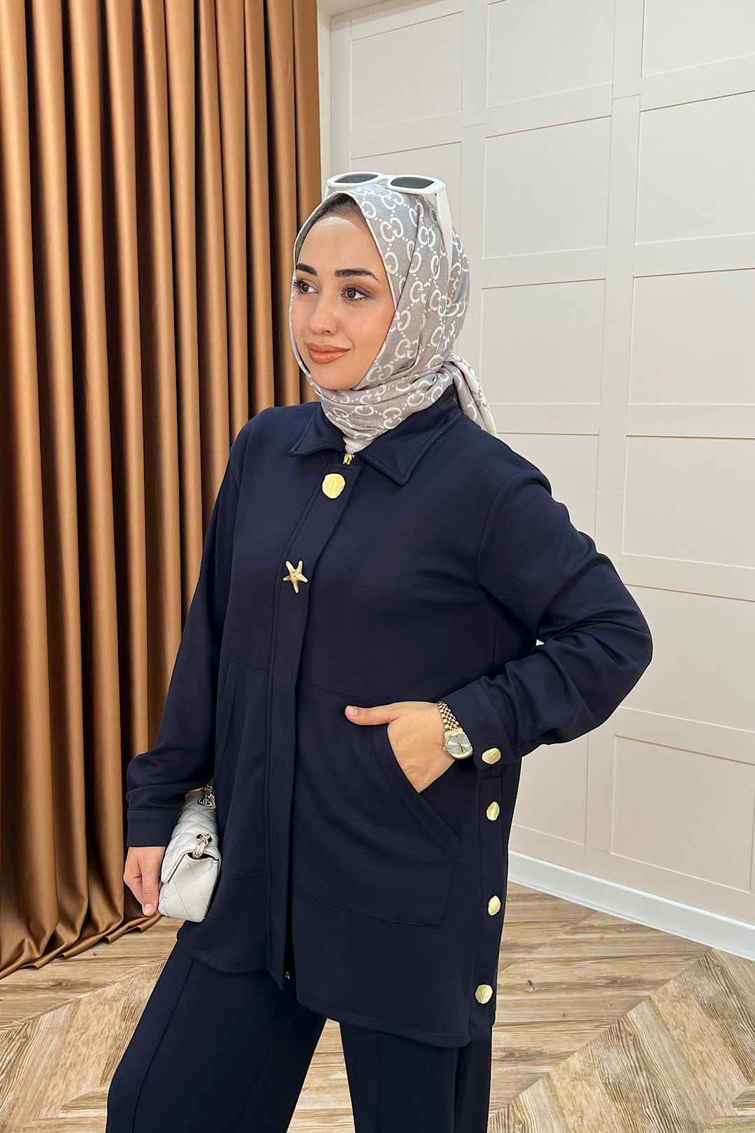 Selvi Gizli Patlı Takım Lacivert 02006-LACIVERT