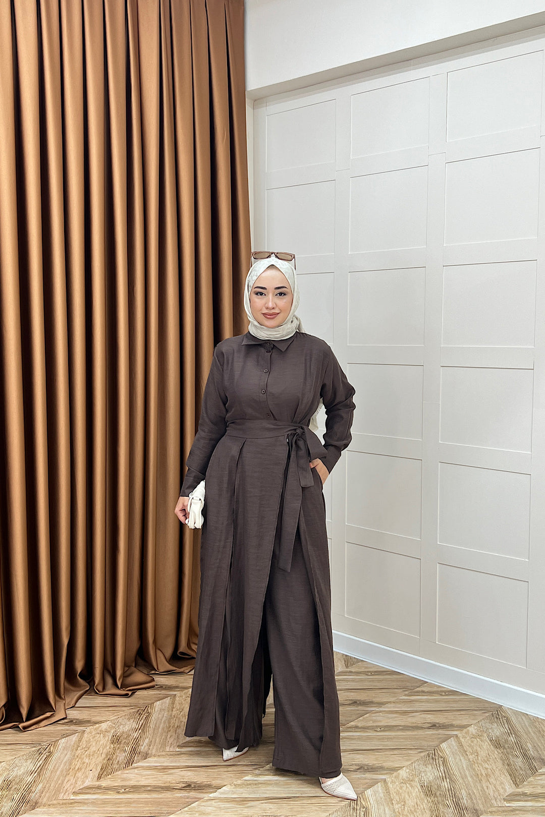 Laura İkili Takım Kahverengi 8058-KAHVERENGI